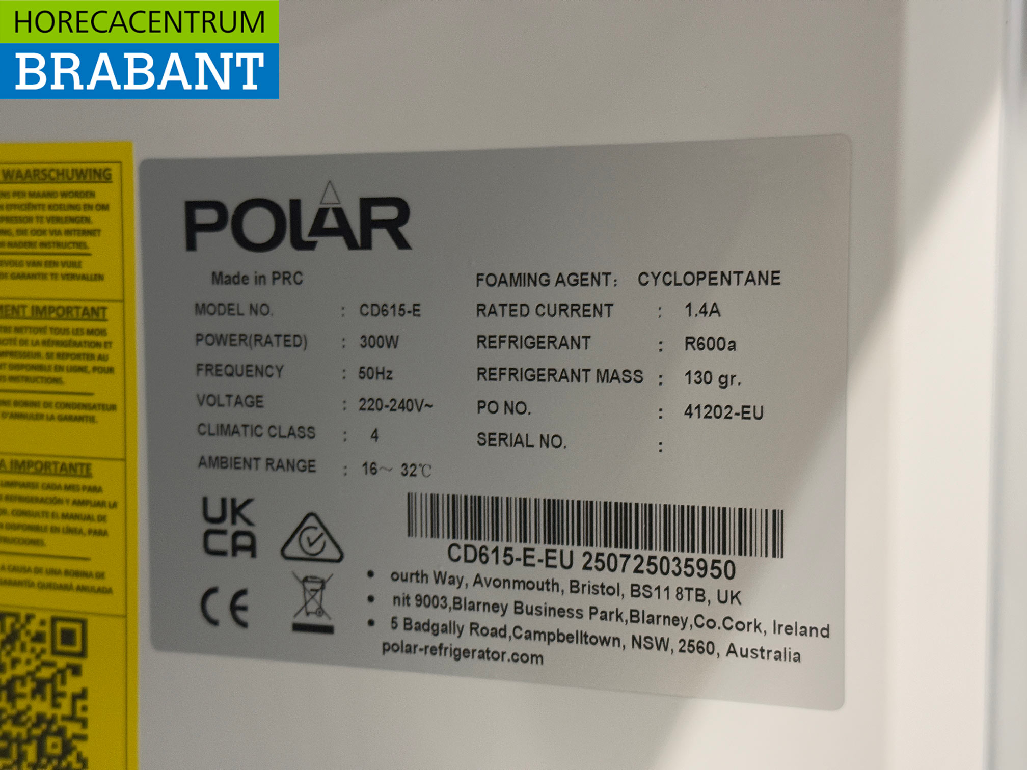 Polar Freezer Freezer cabinet 600 liters 230V Horeca - Image 5