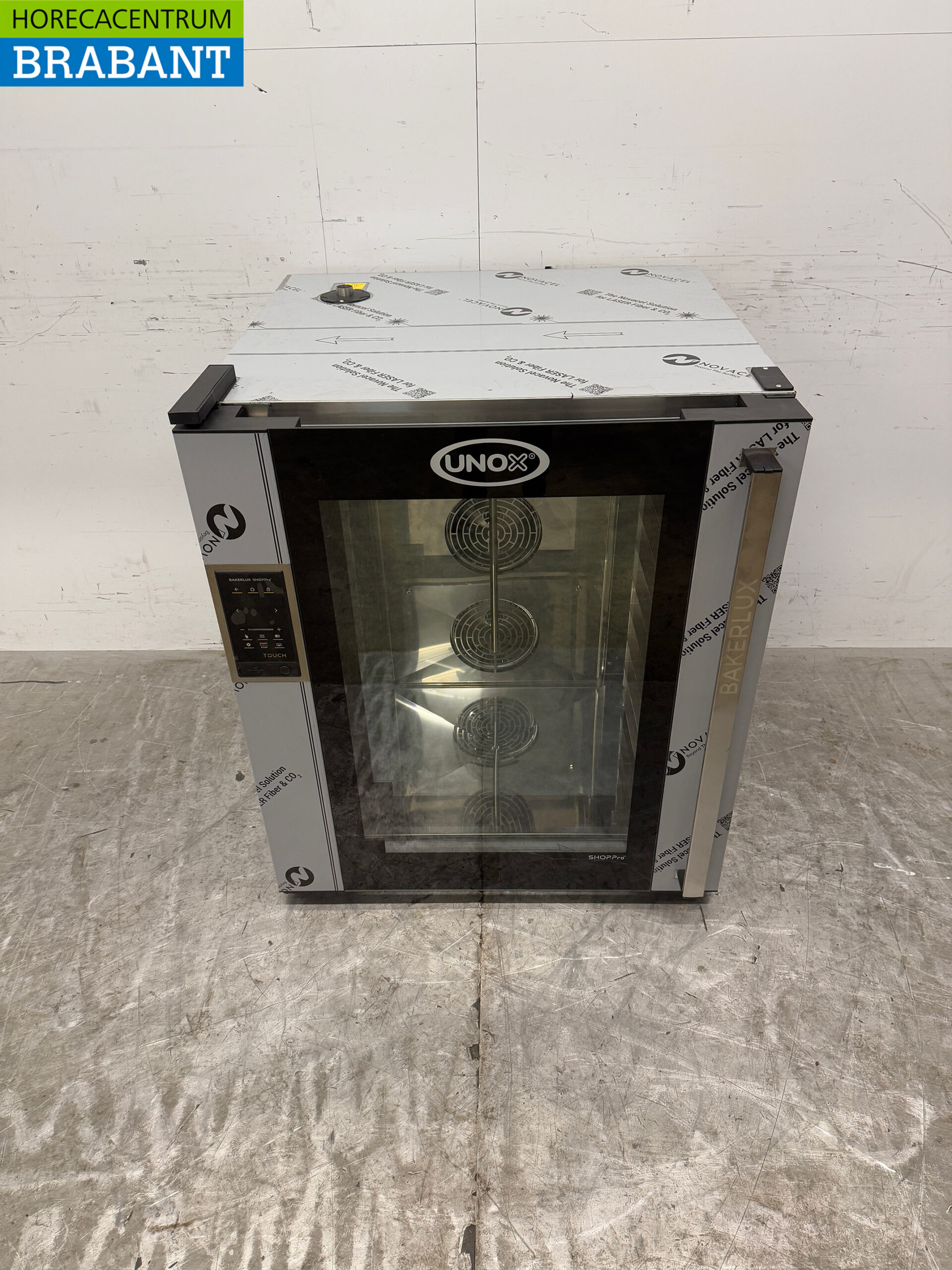 Stainless steel Unox Bakerlux Hot air oven with moisture injection 10 x 60/40 cm 400V Horeca