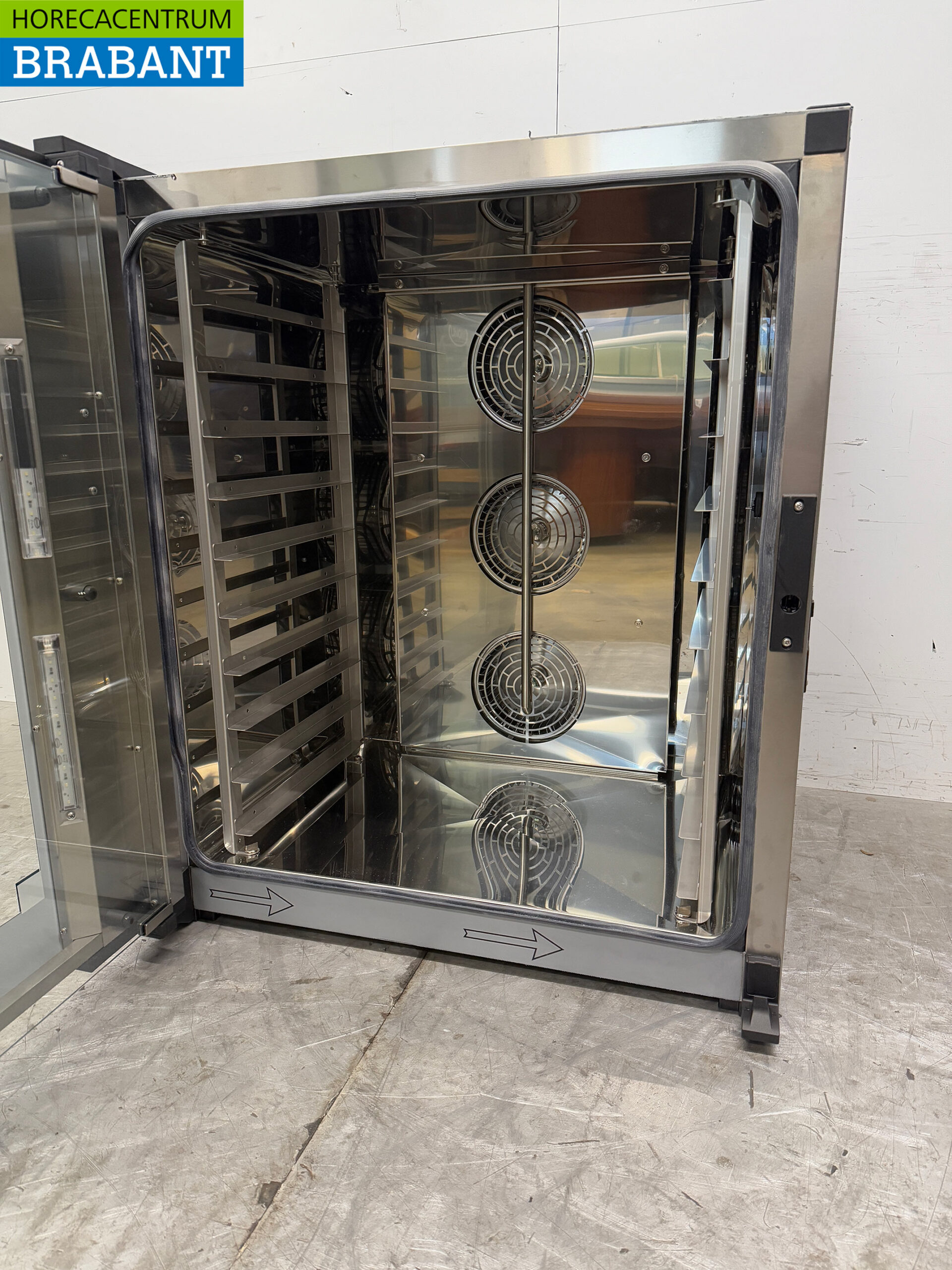 Stainless steel Unox Bakerlux Hot air oven with moisture injection 10 x 60/40 cm 400V Horeca - Image 5