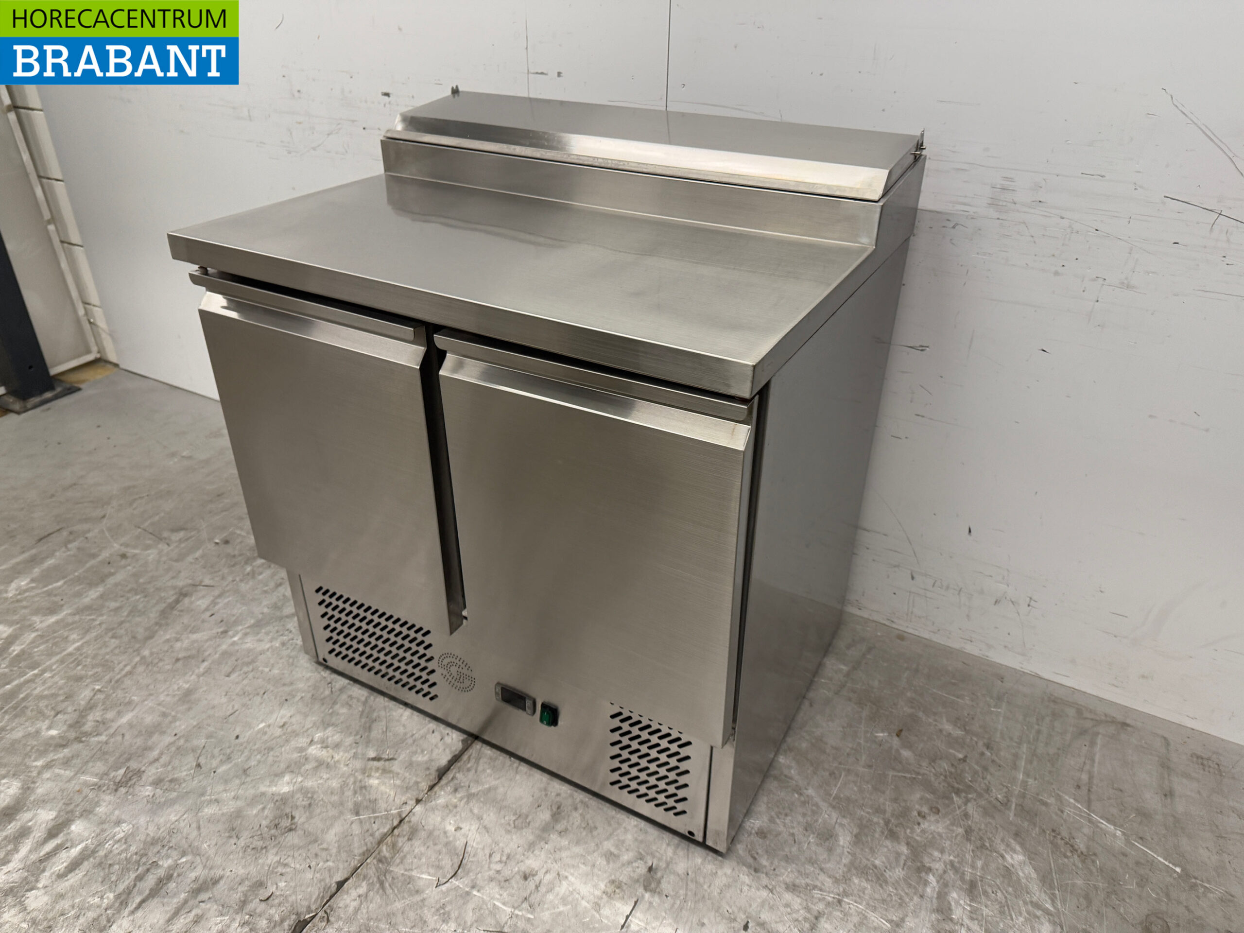 Stainless steel Saladette 2 Doors 90,5 cm 230V Horeca - Image 2