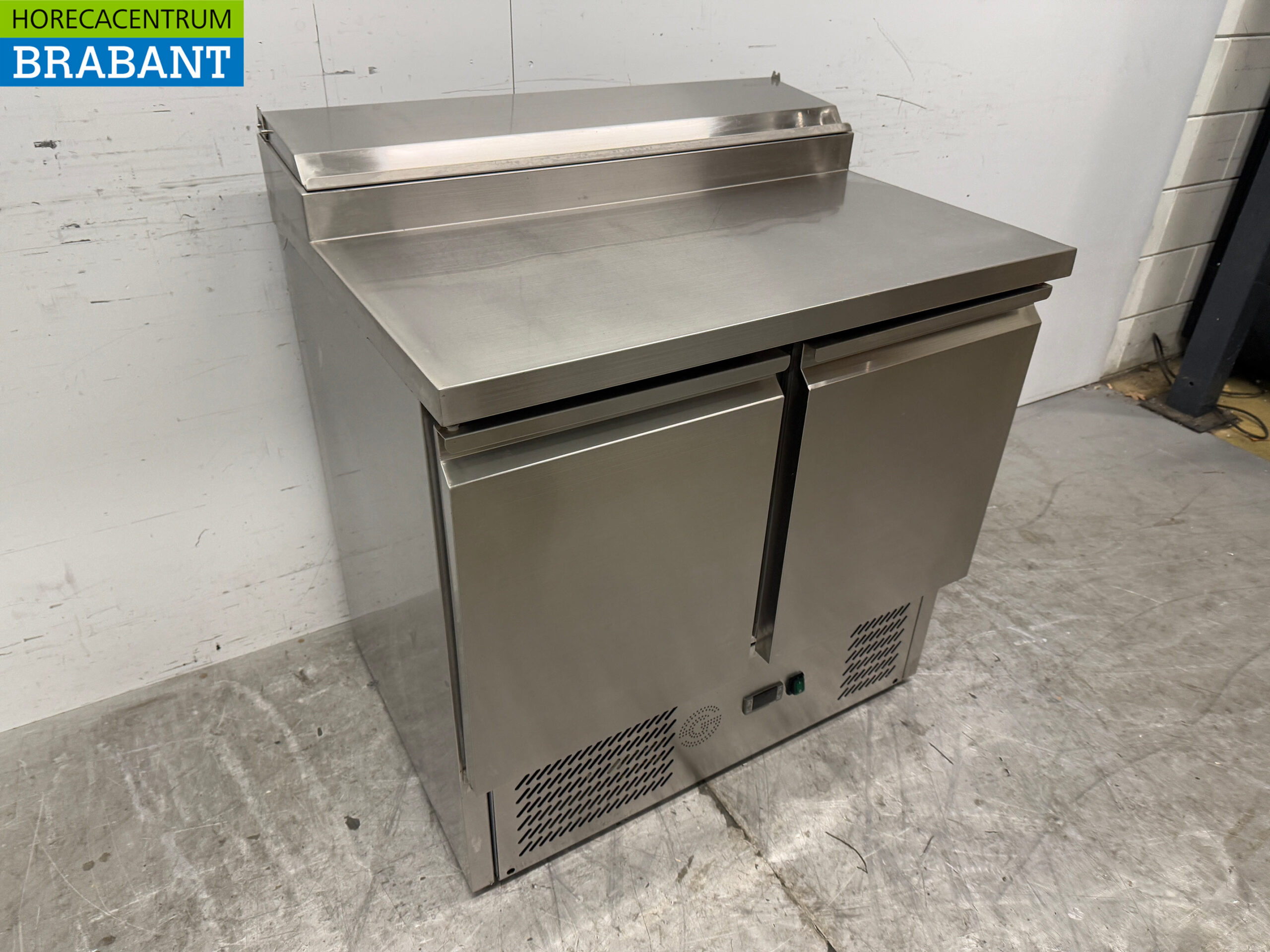 Stainless steel Saladette 2 Doors 90,5 cm 230V Horeca - Image 3