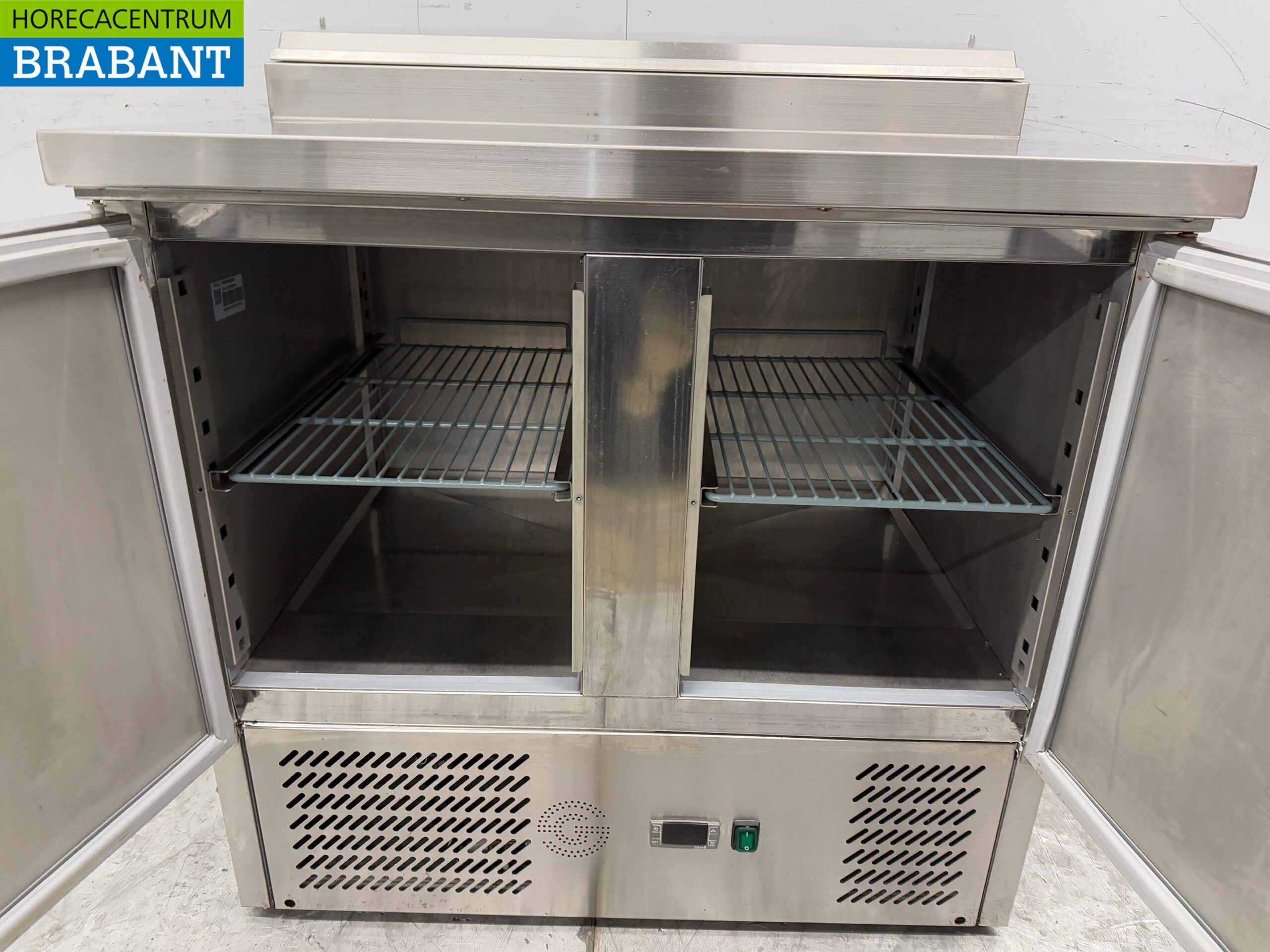 Stainless steel Saladette 2 Doors 90,5 cm 230V Horeca - Image 4