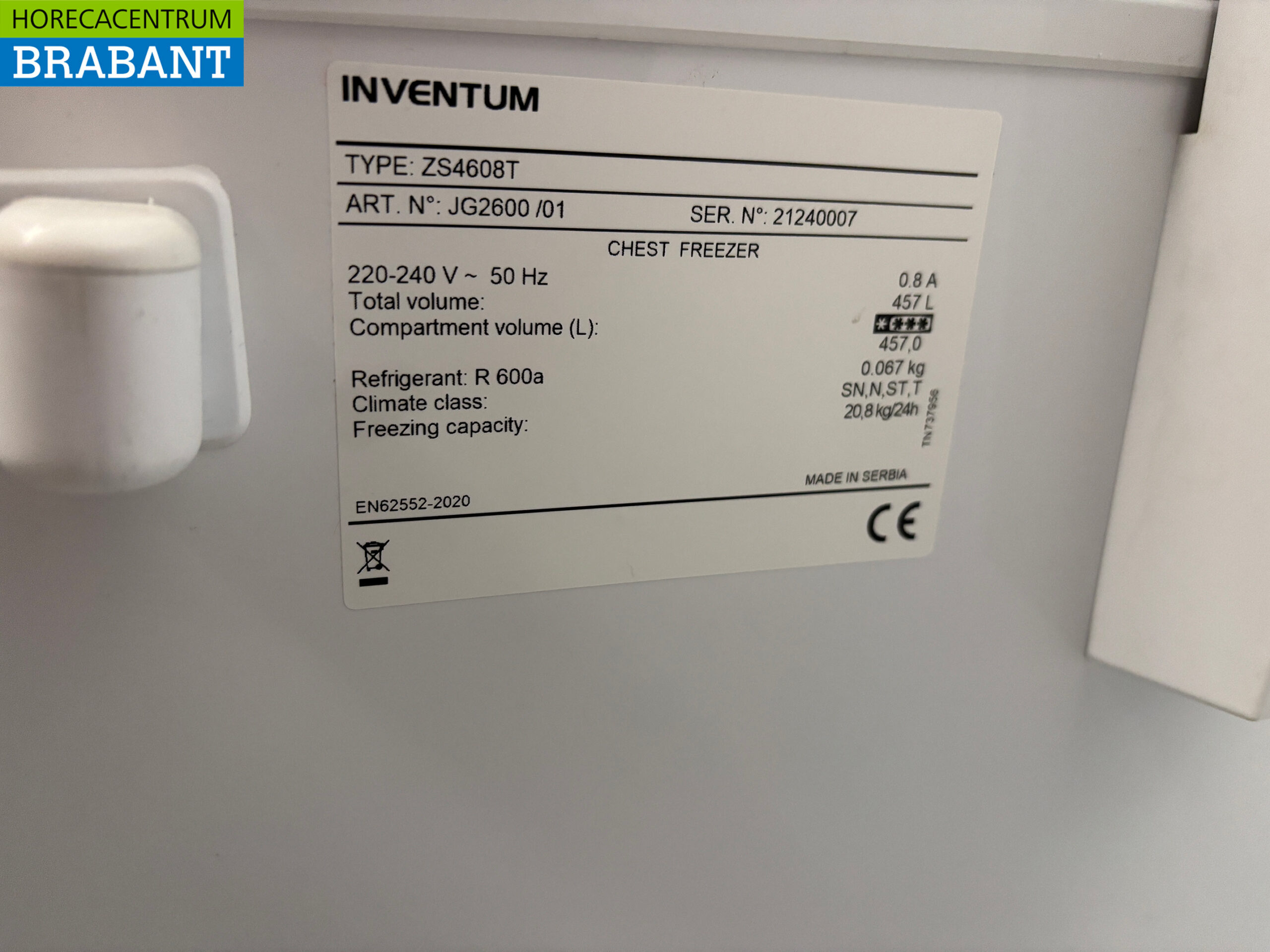 Inventum Freezer Chest Freezer with Folding Lid 457 liters 230V Horeca - Image 7