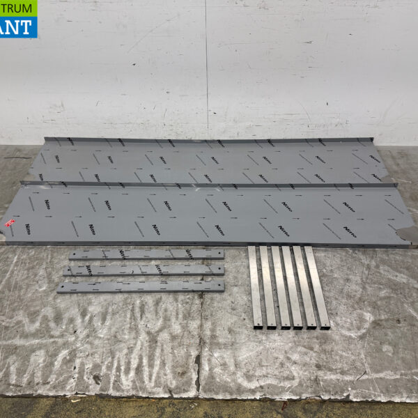 Stainless steel Double Wall Shelf 200 x 40 cm Horeca