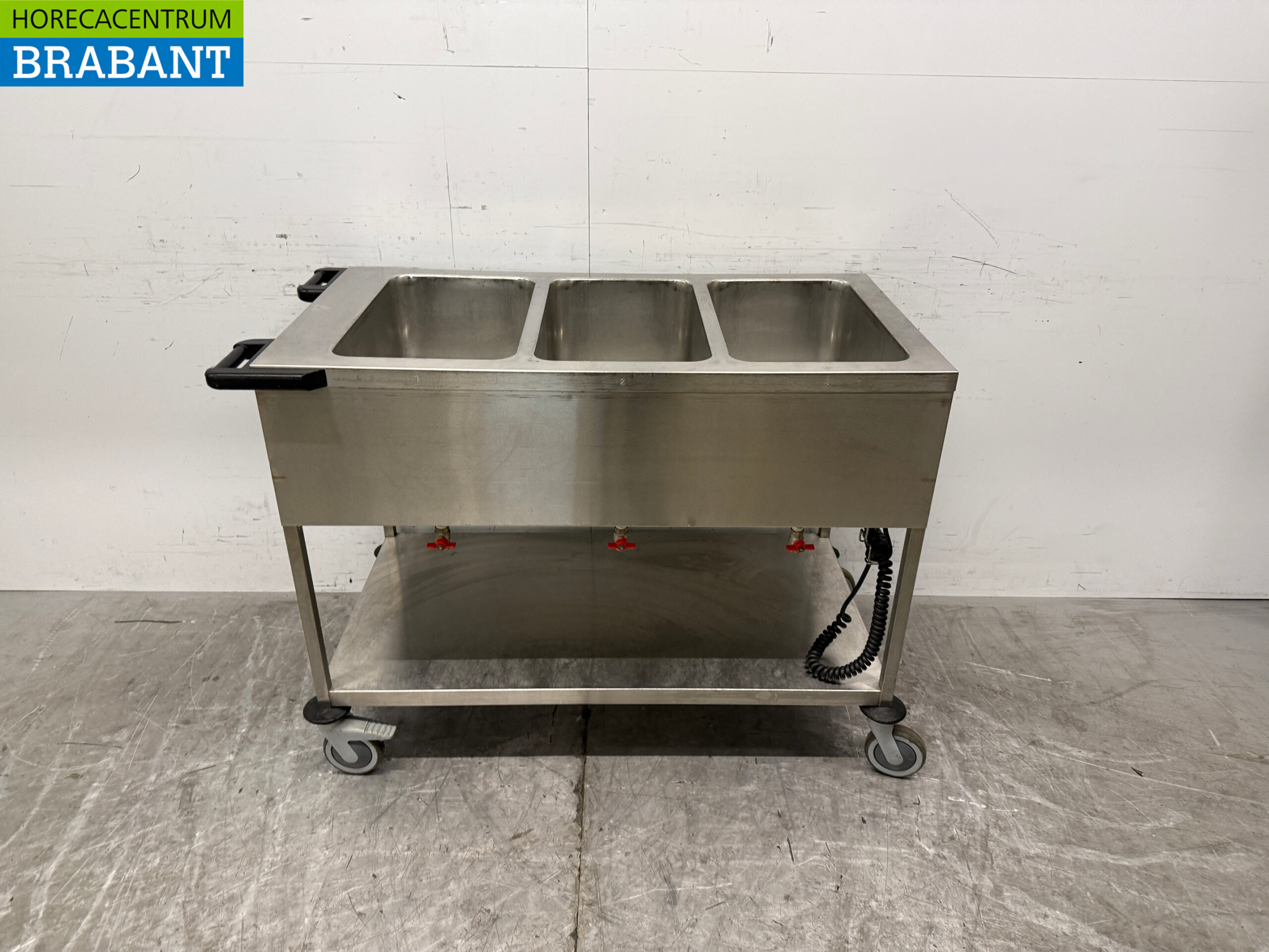 Stainless steel Hupfer Bain Marie Cart 3 x 1/1 GN 230V Horeca