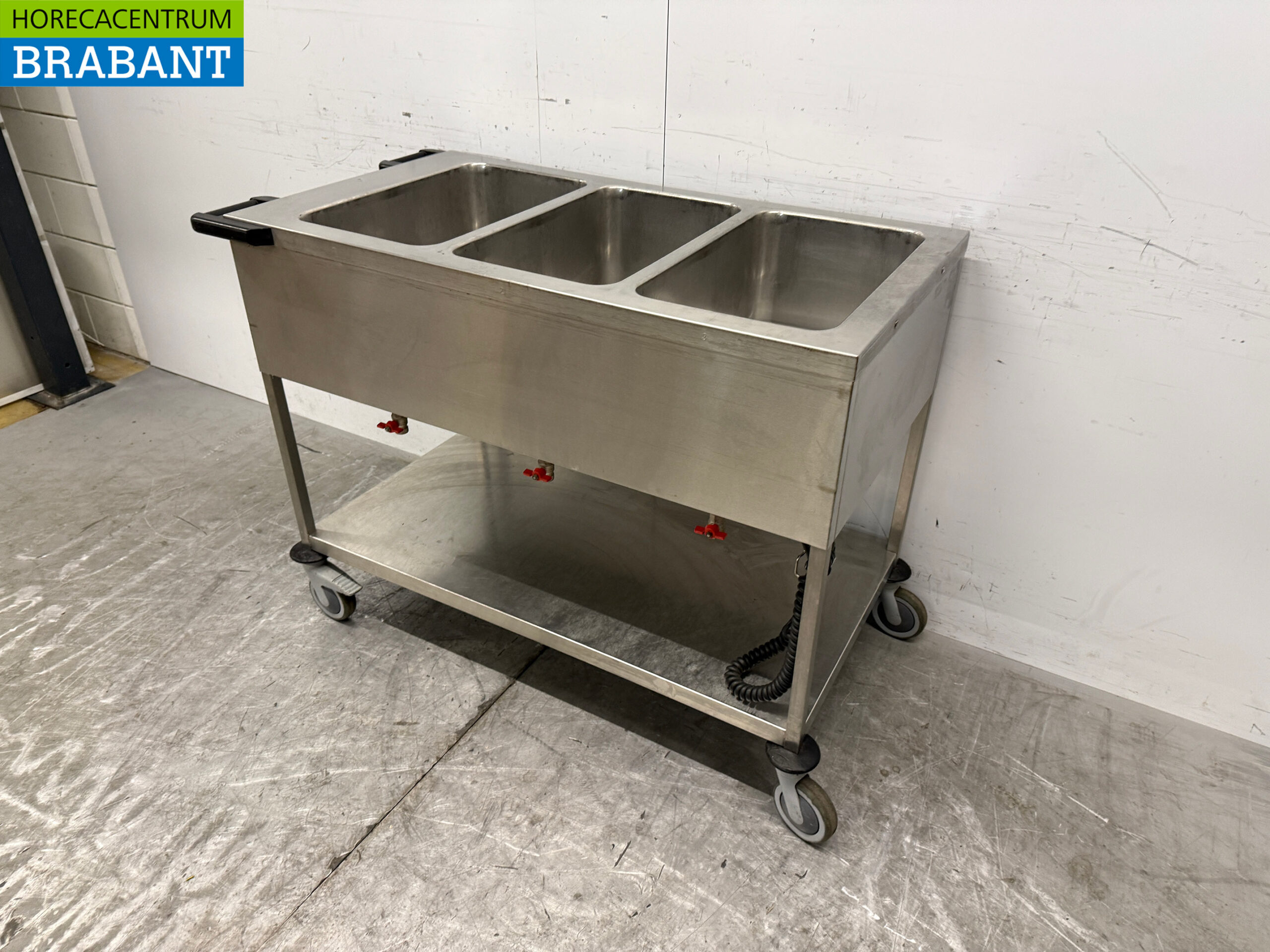 Stainless steel Hupfer Bain Marie Cart 3 x 1/1 GN 230V Horeca - Image 2