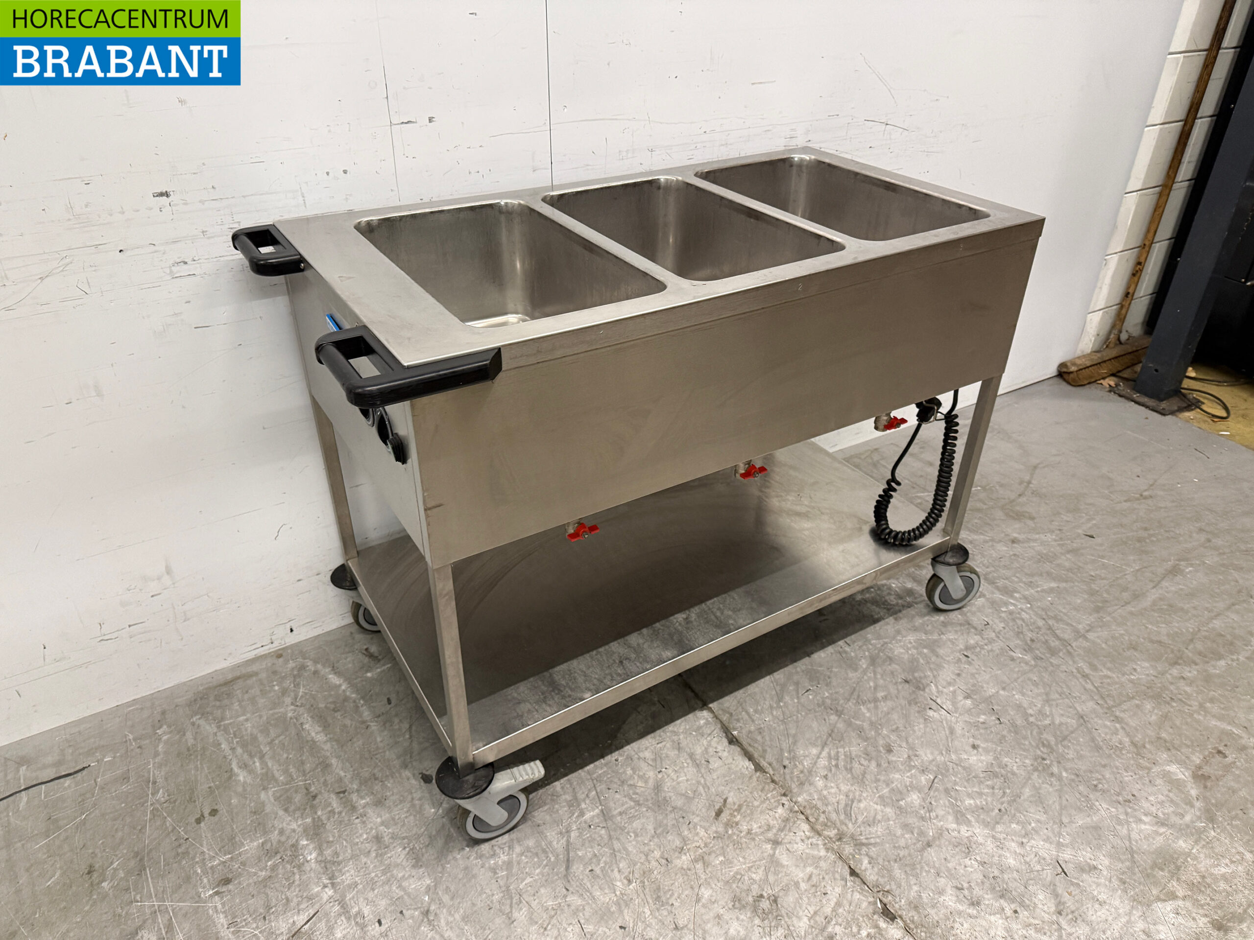 Stainless steel Hupfer Bain Marie Cart 3 x 1/1 GN 230V Horeca - Image 3