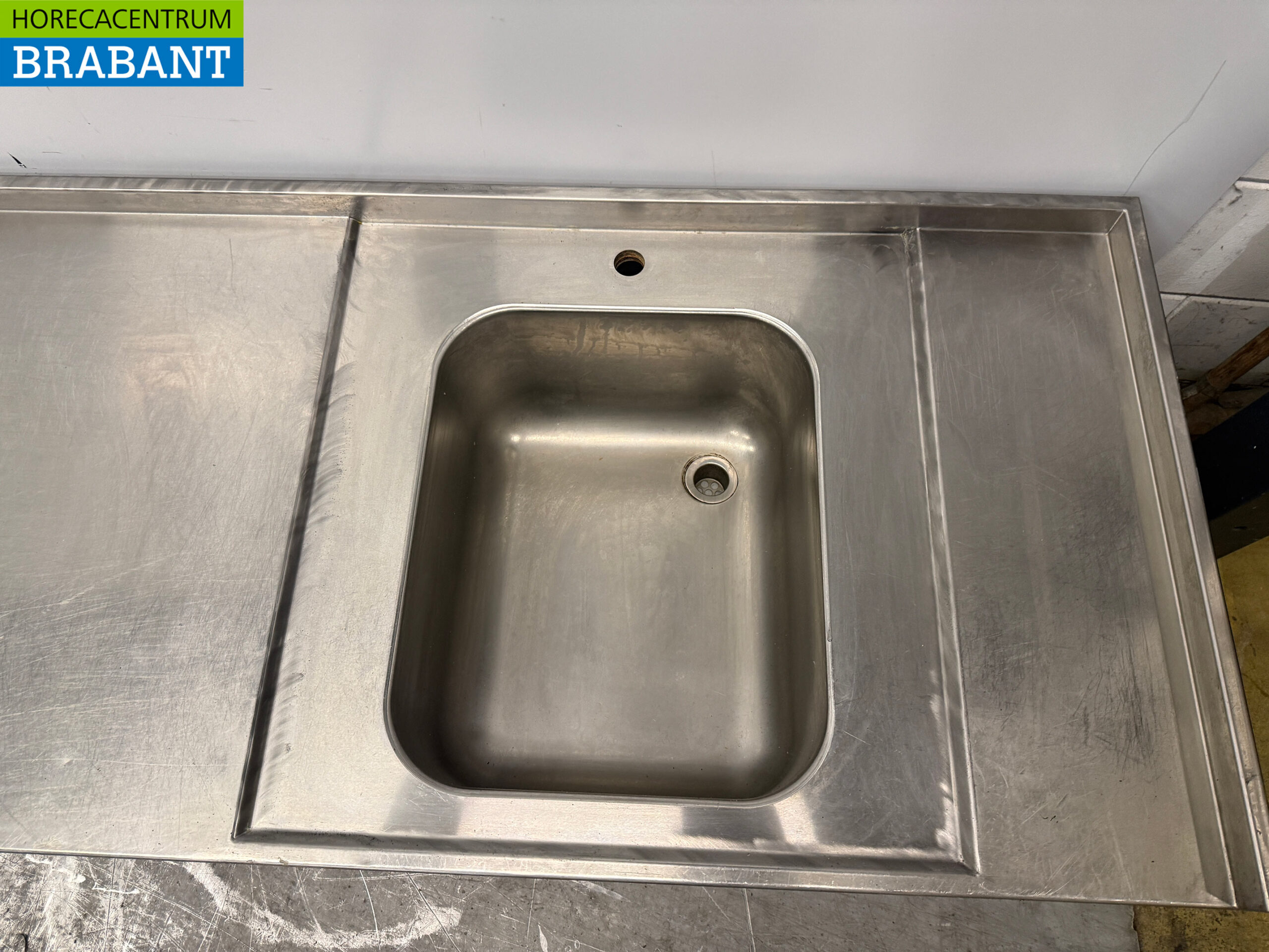 Stainless steel Sink Sheet Sink 372 x 70 cm Horeca - Image 4