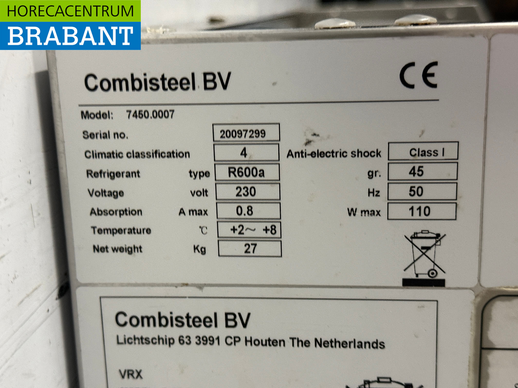 Stainless steel Combisteel Saladiere 6 x 1/4 GN 140 cm 230V Horeca - Image 4