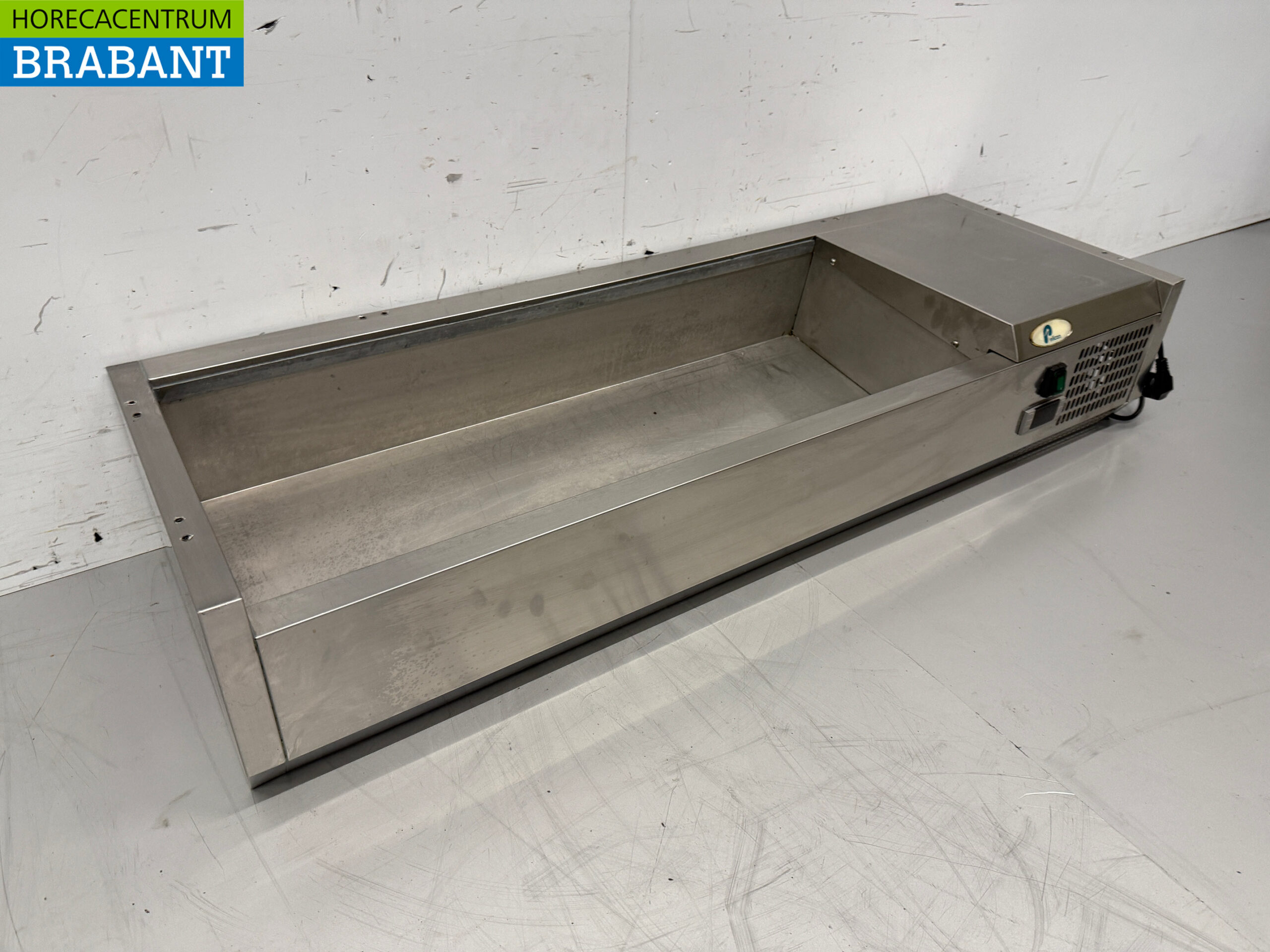 Stainless steel Pelican Saladiere 3 x 1/3 GN 1 x 1/2 GN 120 cm 230V Horeca - Image 3