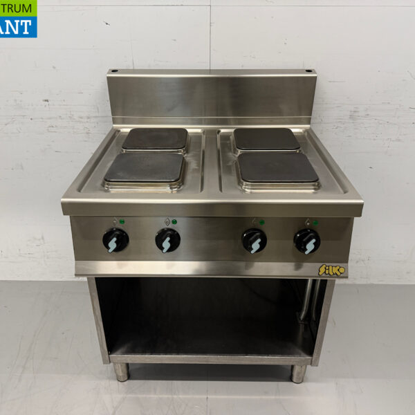 Stainless steel Silko 4 Burner Electric Stove 400V Catering