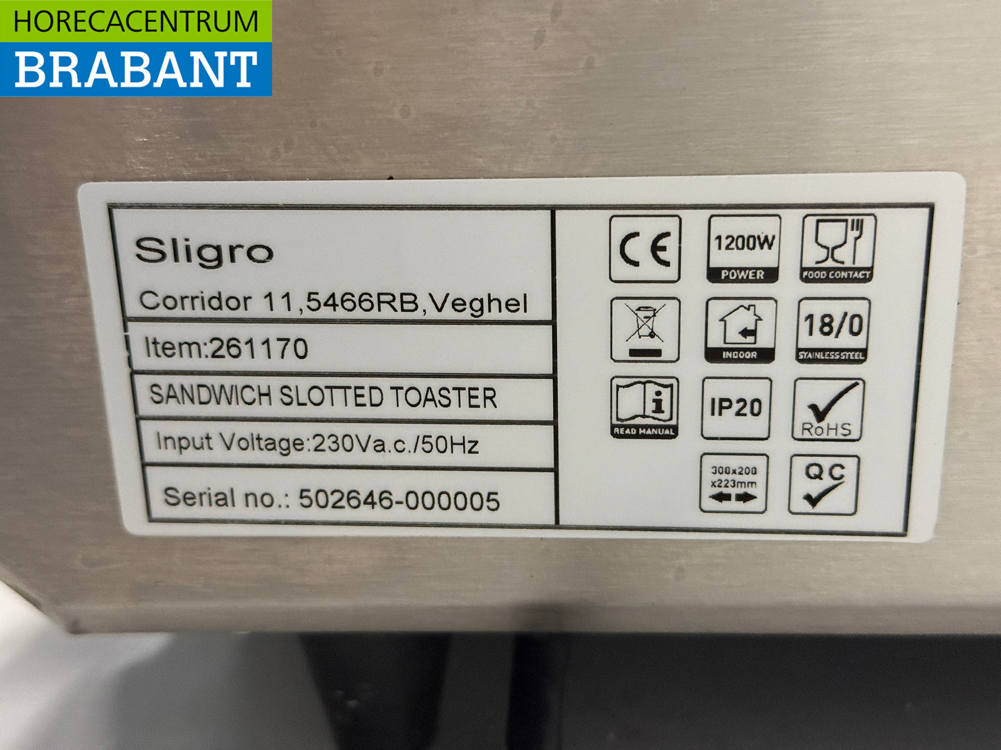 Stainless steel Elite Toaster 2 Slices 230V Catering - Image 5