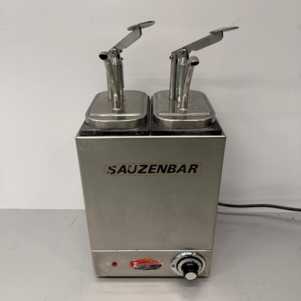 Stainless steel Bereila Double Sauce Bar Heated 230V Catering