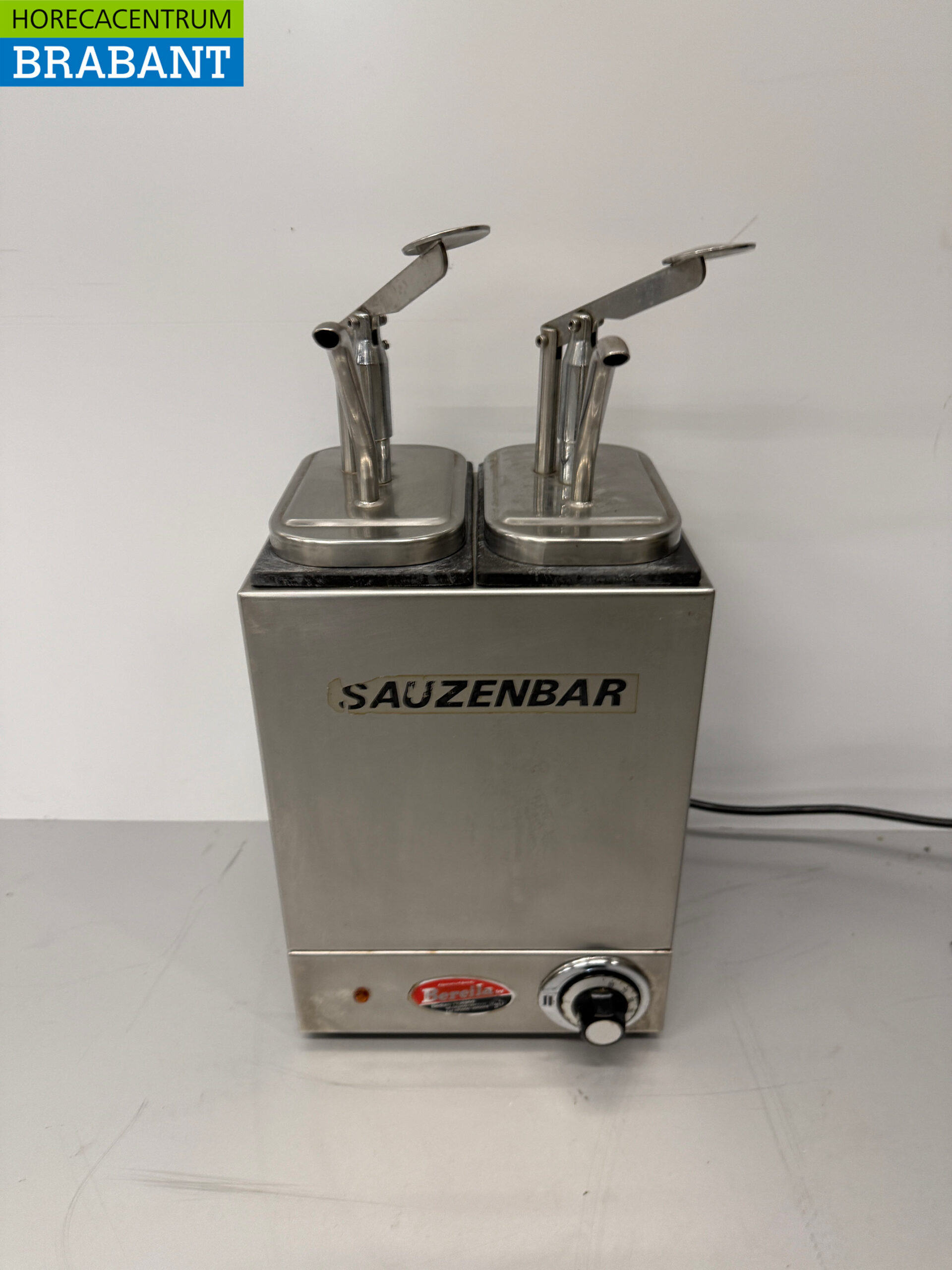 Stainless steel Bereila Double Sauce Bar Heated 230V Catering