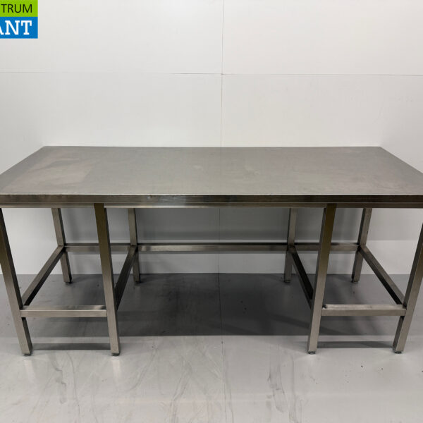 Stainless steel Worktable 200 x 80 x 89.5 cm Catering