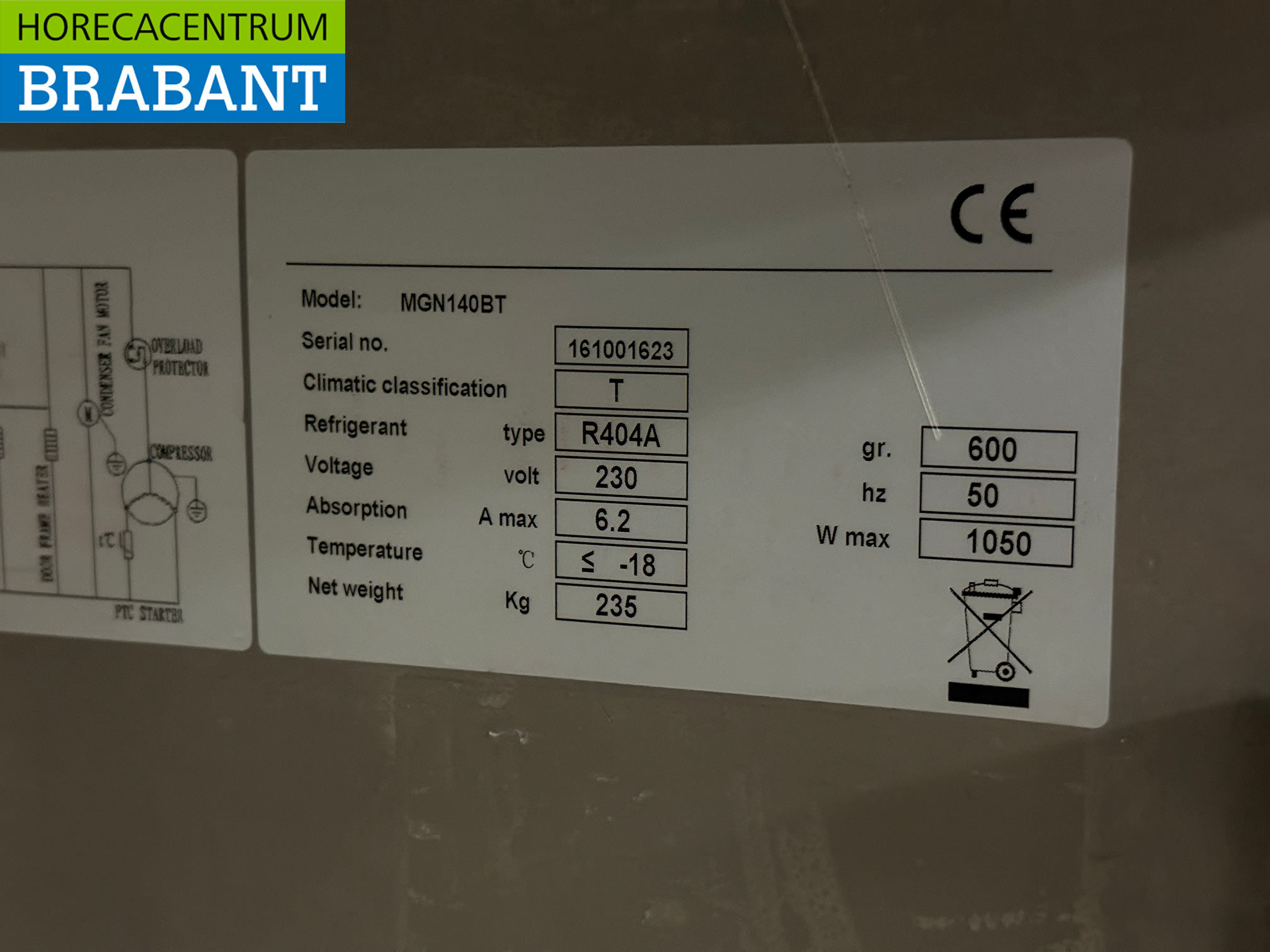 Stainless steel Maxxfrost Double Door Freezer 1300 liters 230V Horeca - Image 6