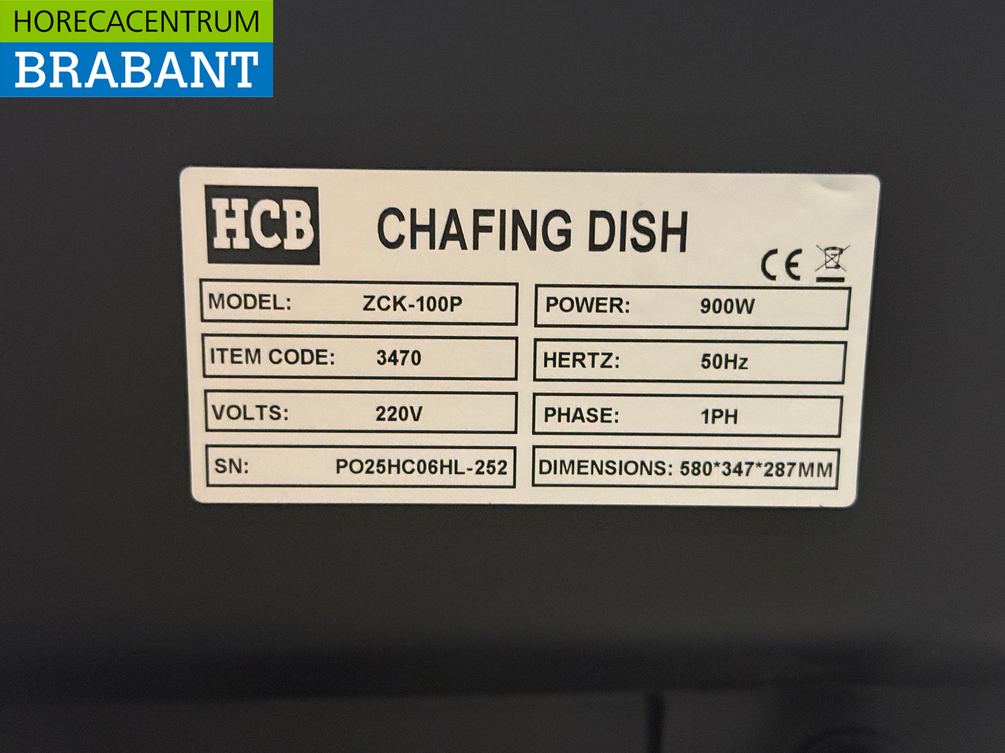 HCB Electric Chafing Dish 1/1 GN 100 mm 230V Catering - Image 6