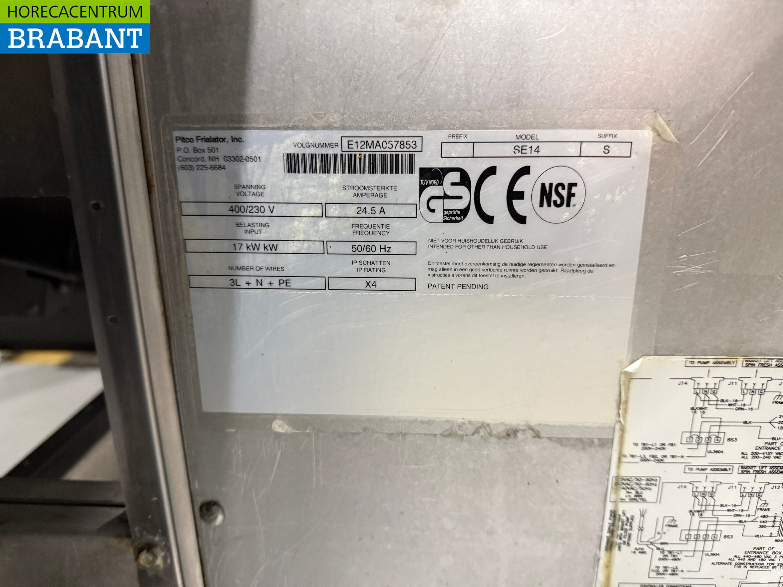 SS Pitco SE14S Solstice Baking wall 4x Fryer and bain marie/fry warmer with exhaust hood 400V + 230V Catering Cafeteria - Image 14