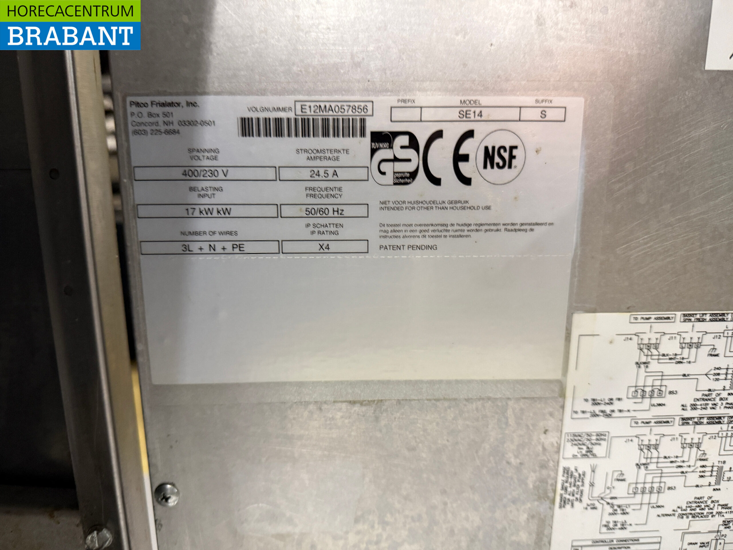 SS Pitco SE14S Solstice Baking wall 4x Fryer and bain marie/fry warmer with exhaust hood 400V + 230V Catering Cafeteria - Image 15