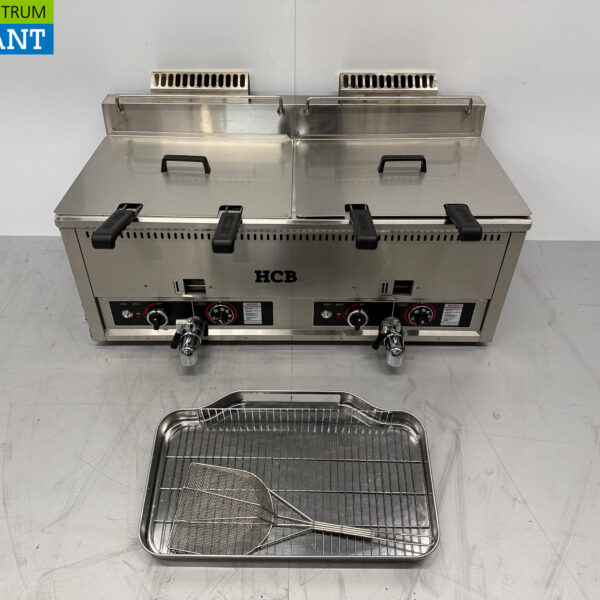 Stainless steel Double Fryer Fryer 2 x 30 liters PROPAAN gas Catering