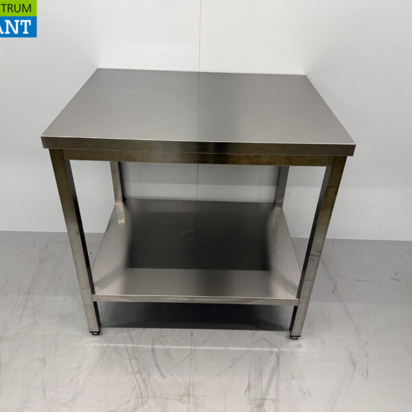 Stainless steel Worktable with undershelf 90 x 70 x 90.5 cm Catering