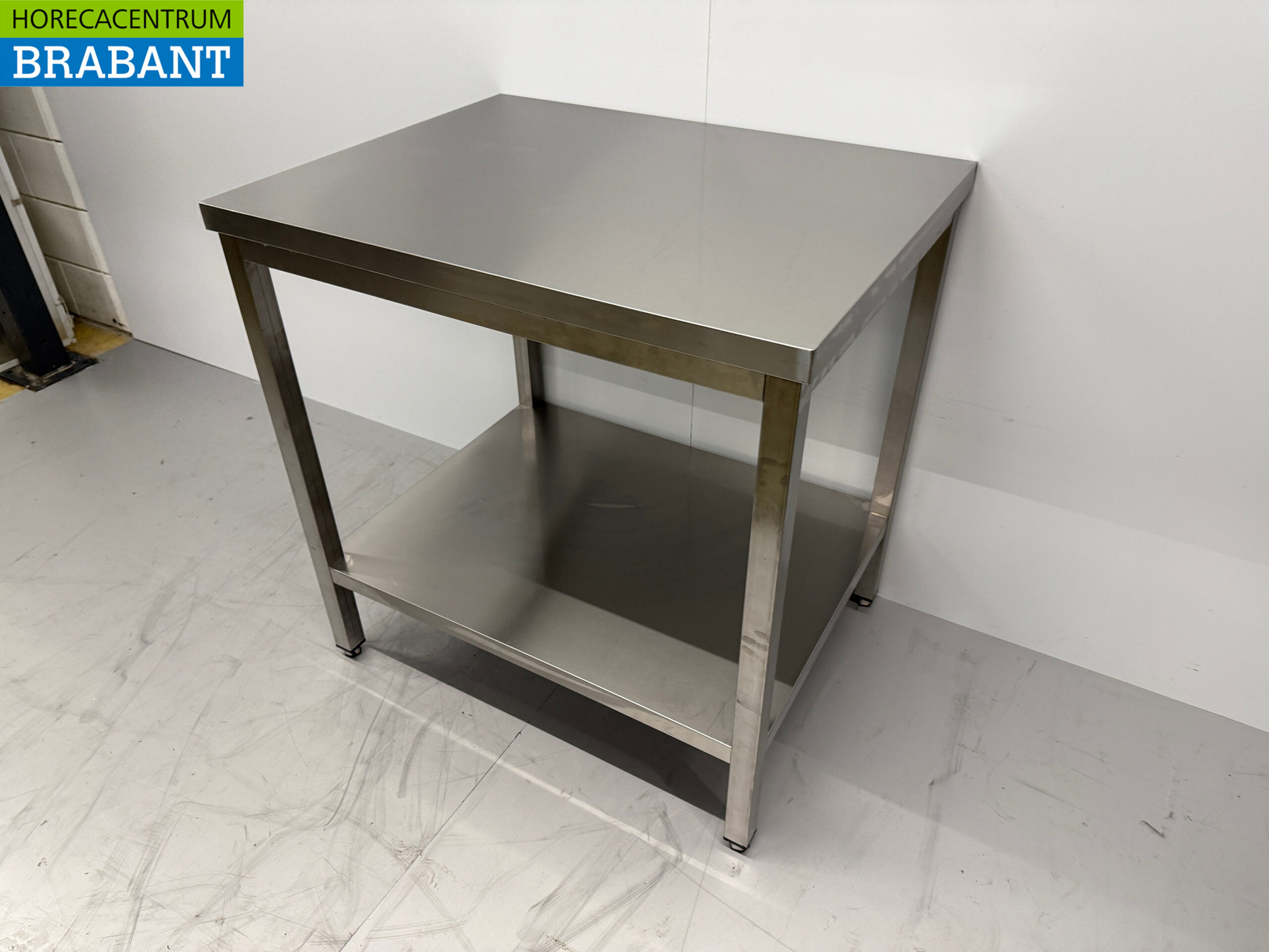 Stainless steel Worktable with undershelf 90 x 70 x 90.5 cm Catering - Image 2