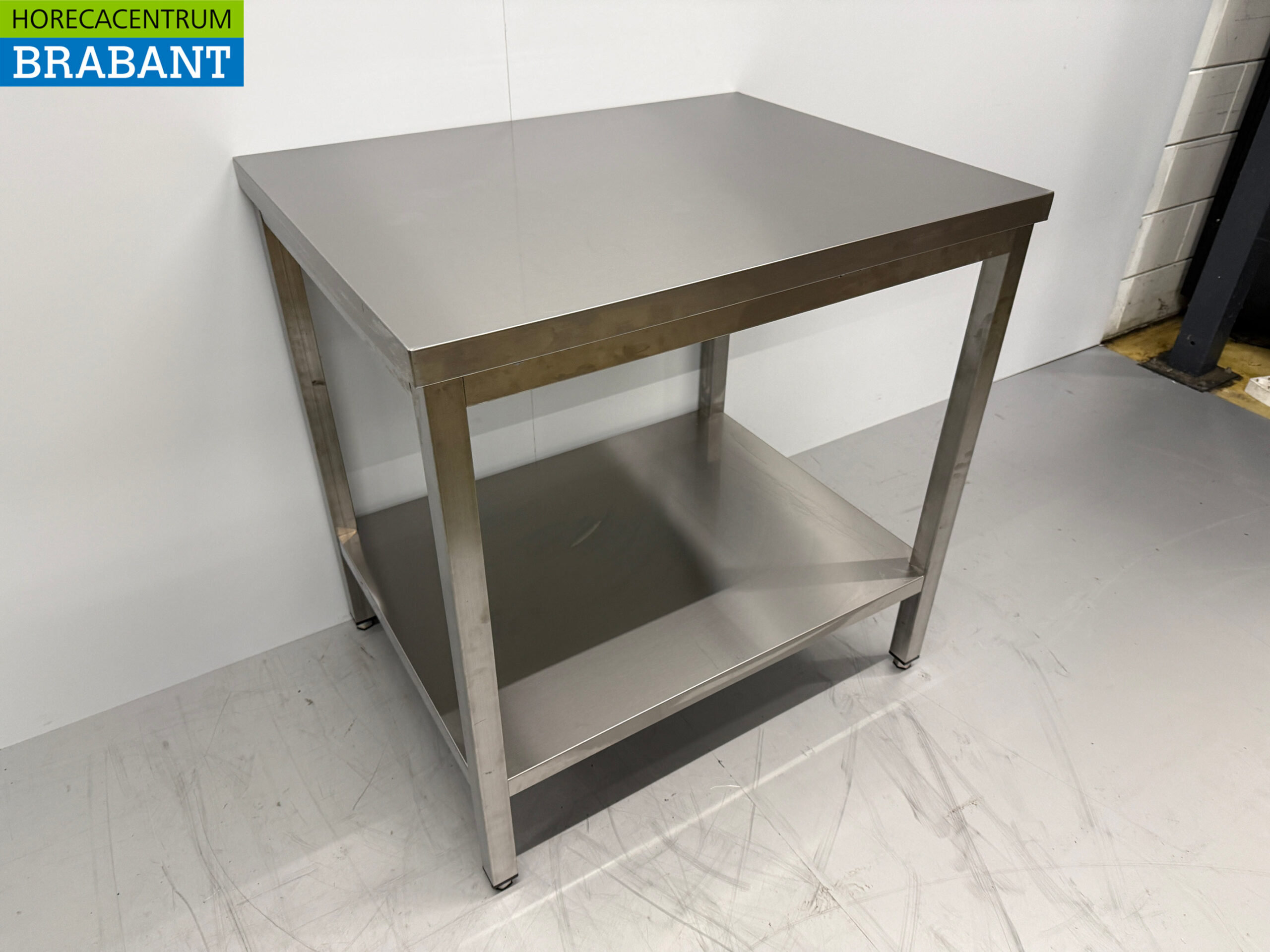 Stainless steel Worktable with undershelf 90 x 70 x 90.5 cm Catering - Image 3