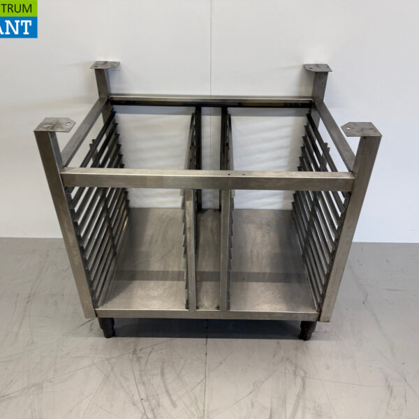 Stainless steel base with shelf for steamer / oven 88.5 x 63.5 x 89 cm