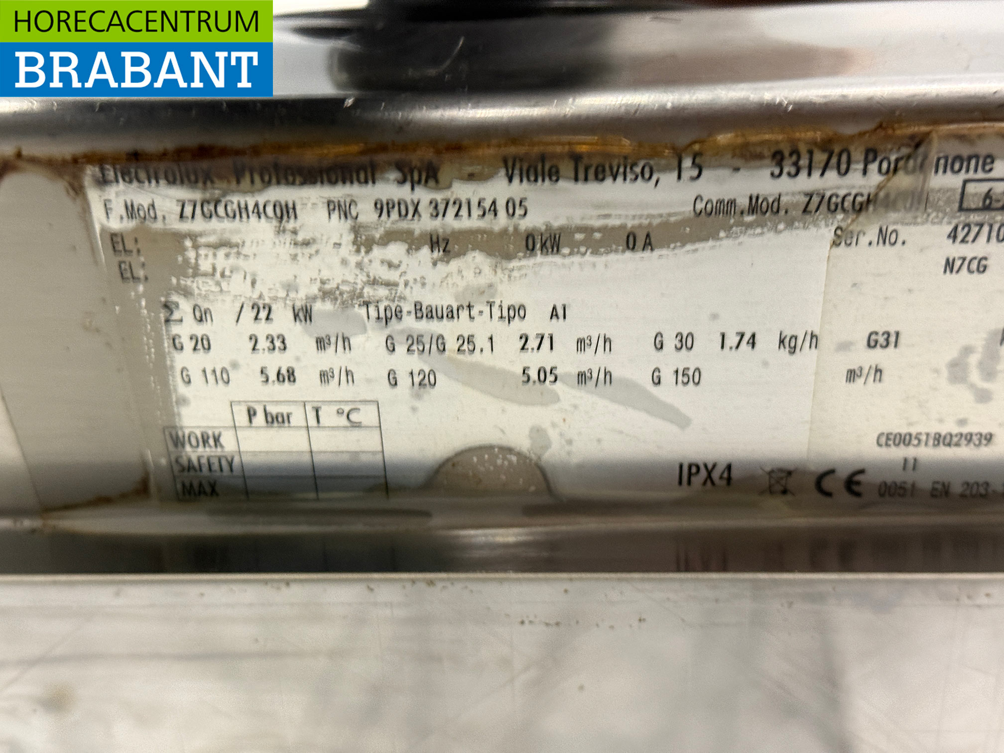 Stainless steel Zanussi 4 Burner Oven Stove 80 cm GAS Catering - Image 5