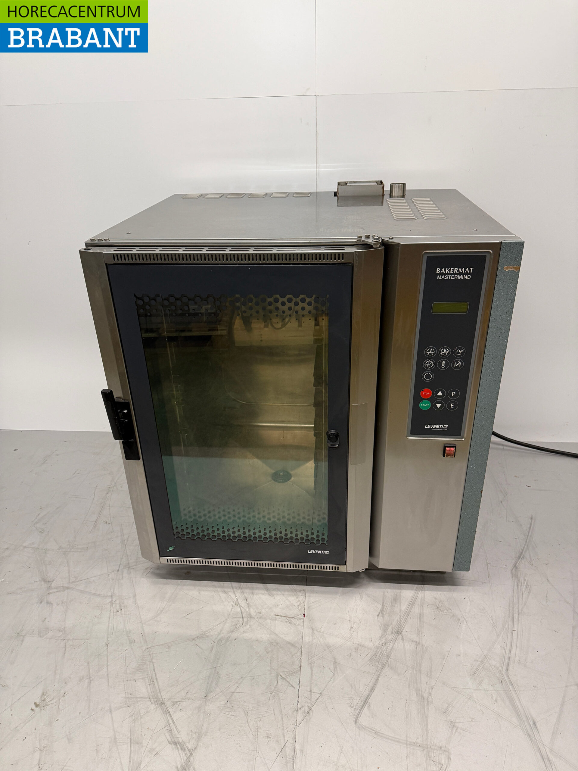 Stainless steel Leventi Hot air oven with moisture injection 12 x 60/40 cm 400V Horeca