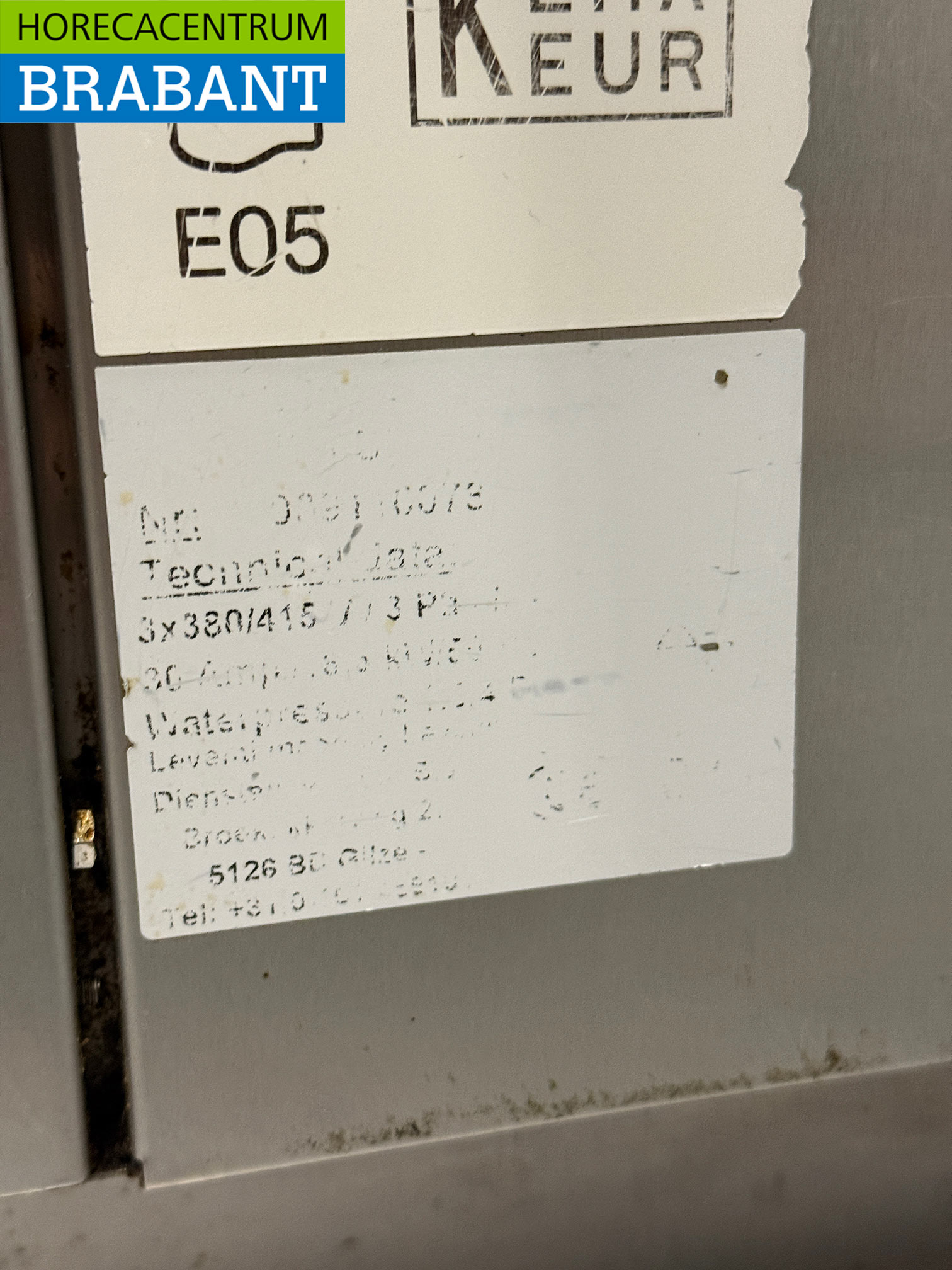 Stainless steel Leventi Hot air oven with moisture injection 12 x 60/40 cm 400V Horeca - Image 6