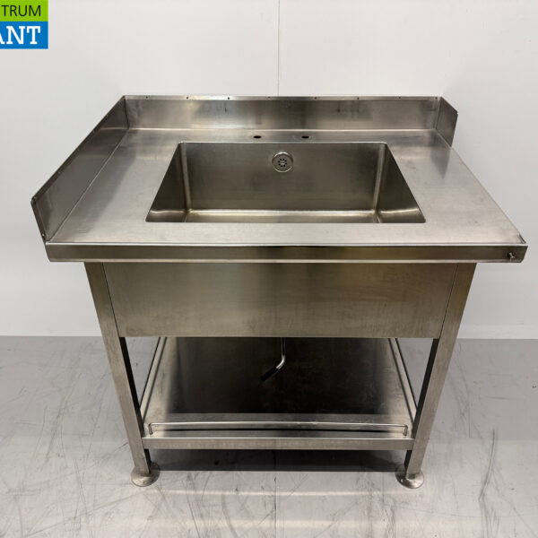 Stainless steel Sink Table Sink 100 x 72.5 x 90 cm Catering