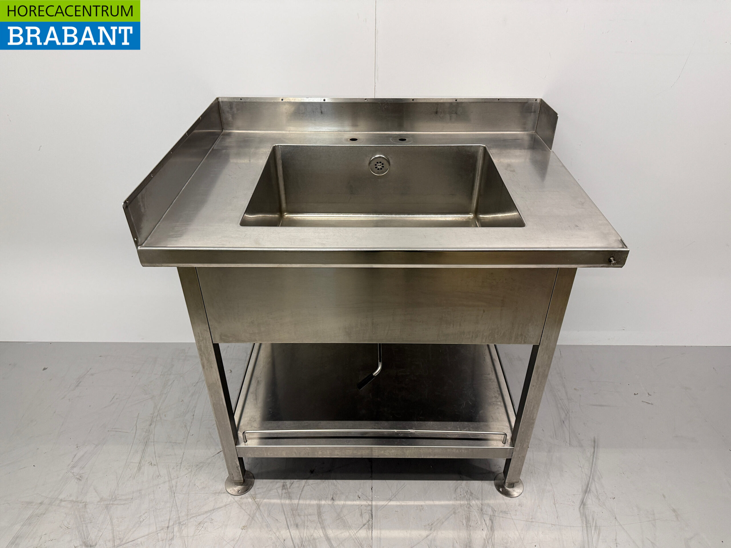 Stainless steel Sink Table Sink 100 x 72.5 x 90 cm Catering