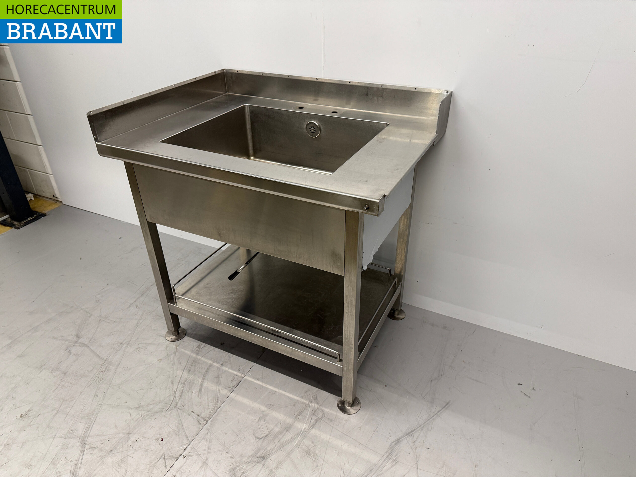 Stainless steel Sink Table Sink 100 x 72.5 x 90 cm Catering - Image 2