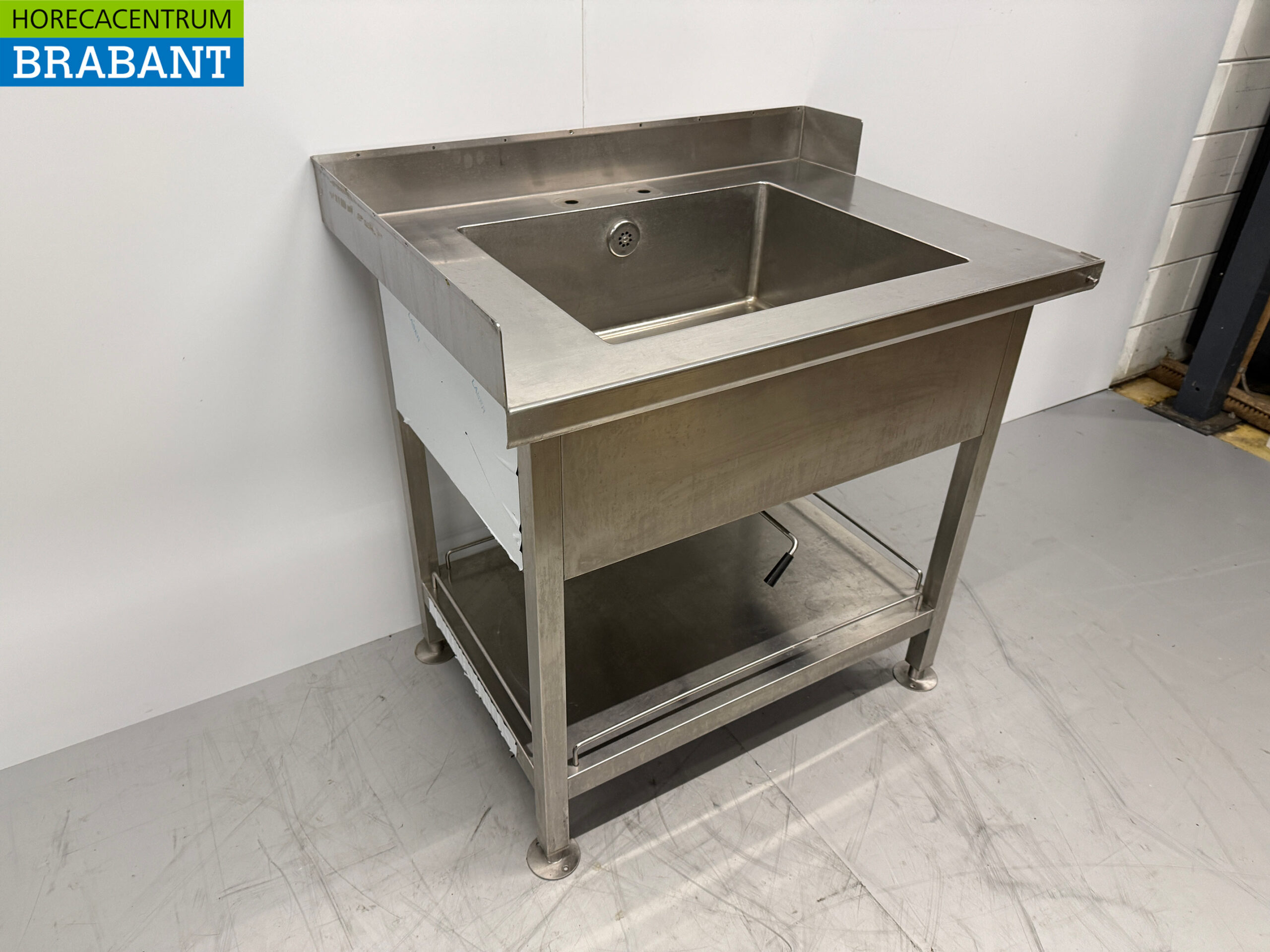 Stainless steel Sink Table Sink 100 x 72.5 x 90 cm Catering - Image 3