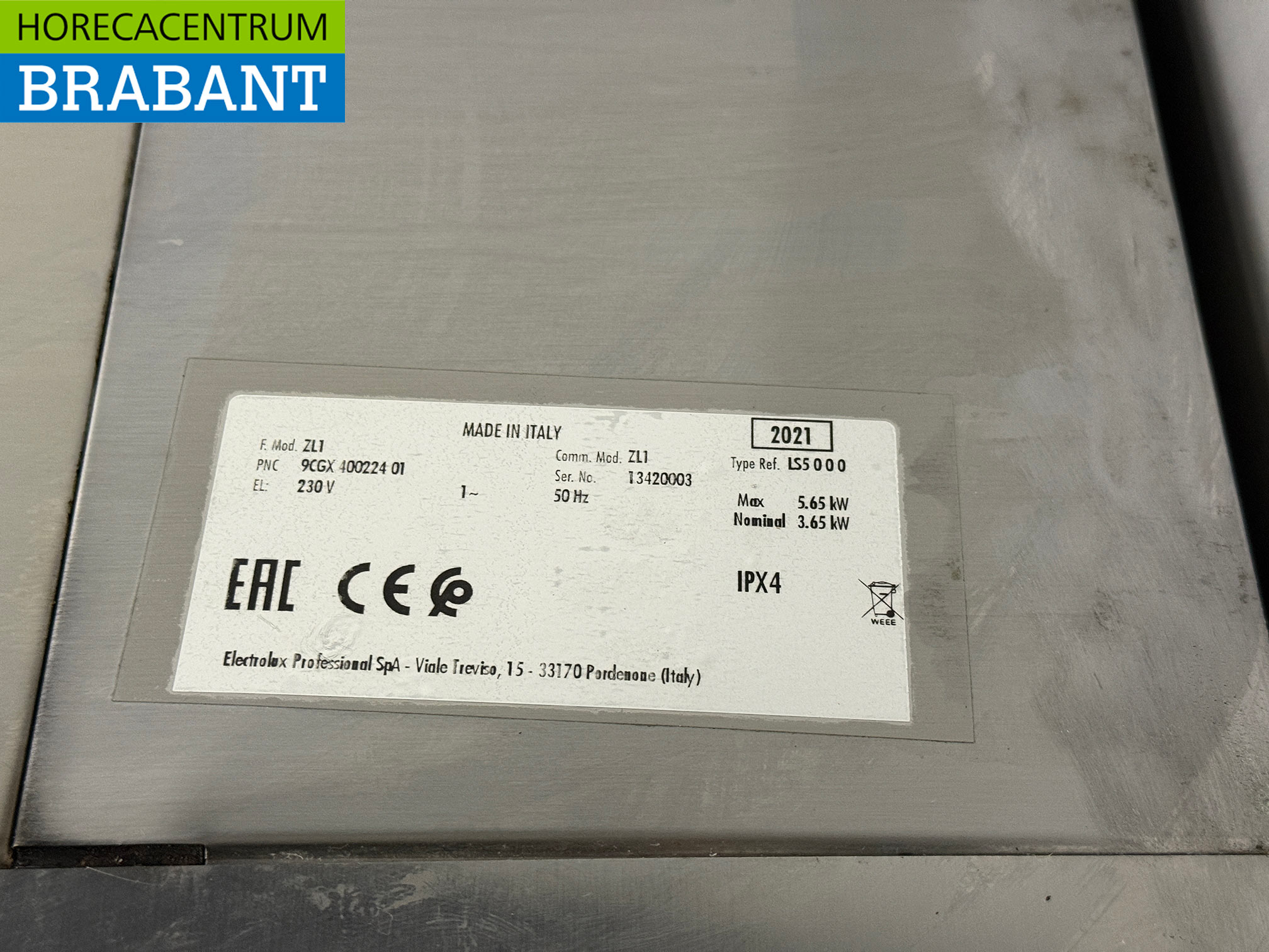 Stainless steel Zanussi Dishwasher 230V Catering - Image 6