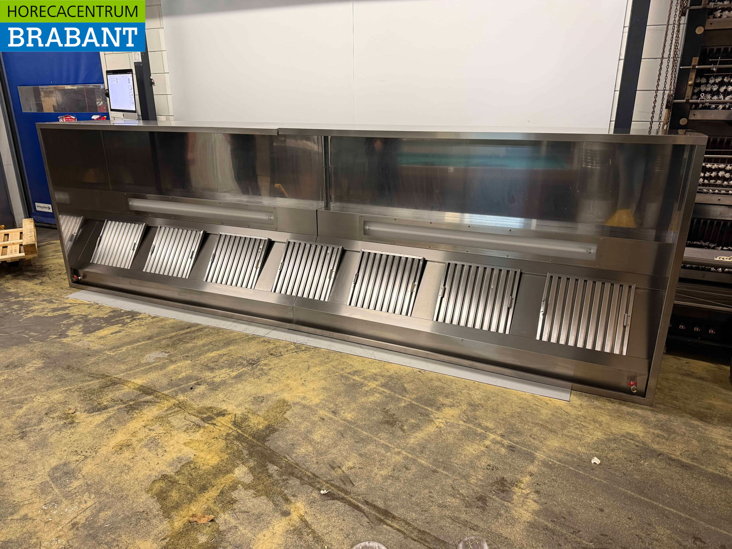 Stainless steel exhaust hood 460 x 140 x 60 cm Box model Horeca - Image 2