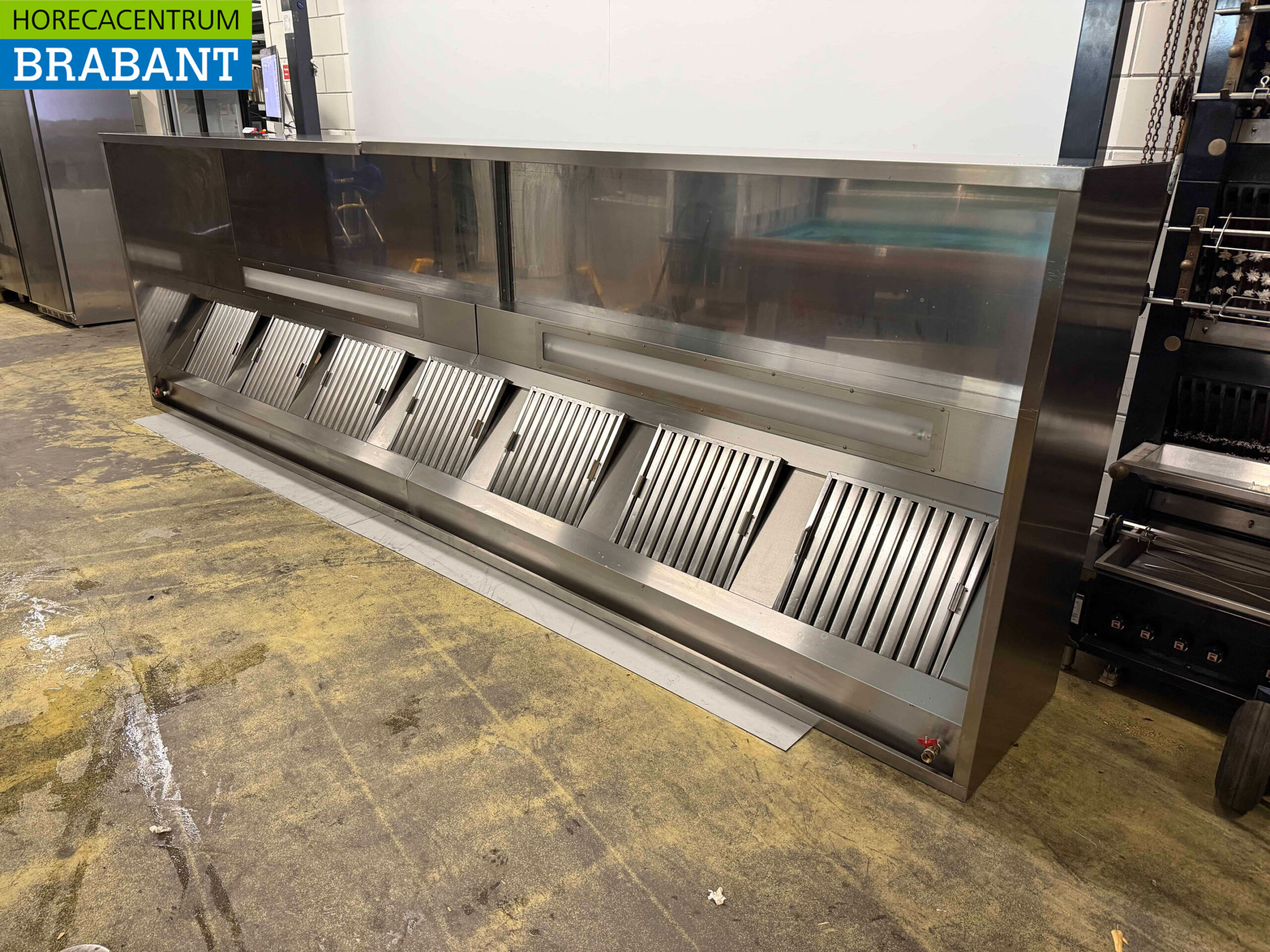 Stainless steel exhaust hood 460 x 140 x 60 cm Box model Horeca - Image 3