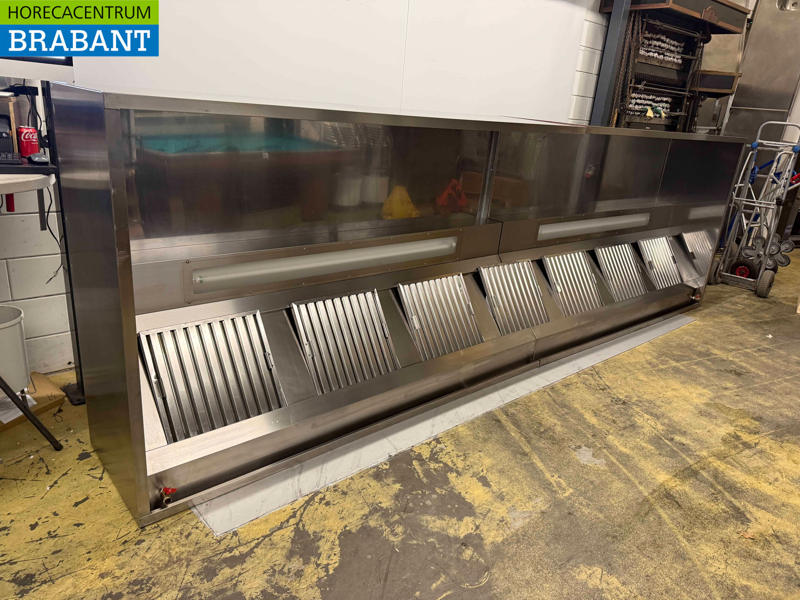 Stainless steel exhaust hood 460 x 140 x 60 cm Box model Horeca - Image 4