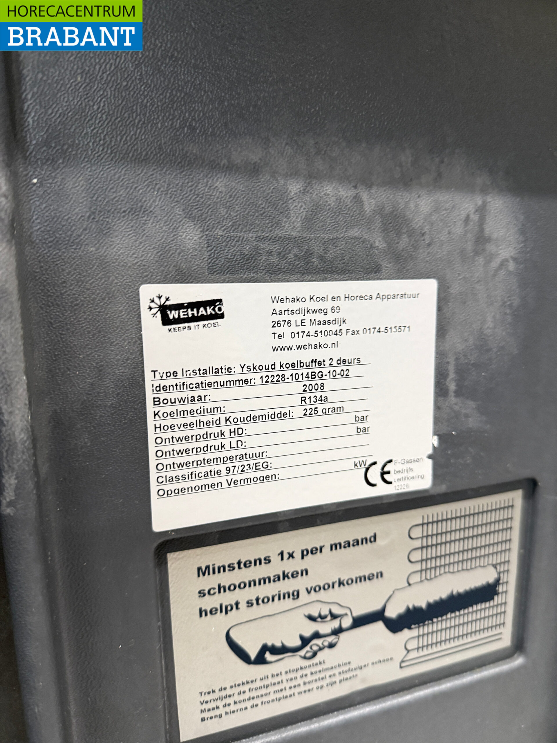 Bar fridge 2 doors 138,5 cm 230V Horeca - Image 5