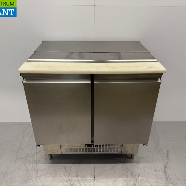 Stainless steel MBM Saladette 2 Doors 93 cm 230V Horeca