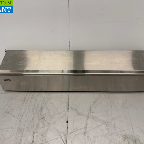 Stainless steel HCB GN tray holder with lid 6 x 1/6 gastronorm GN 106 cm Horeca