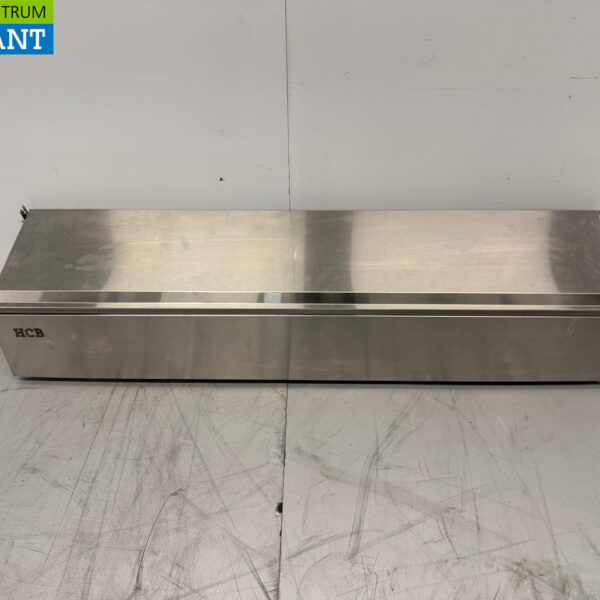 Stainless steel HCB GN tray holder with lid 6 x 1/6 gastronorm GN 106 cm Horeca