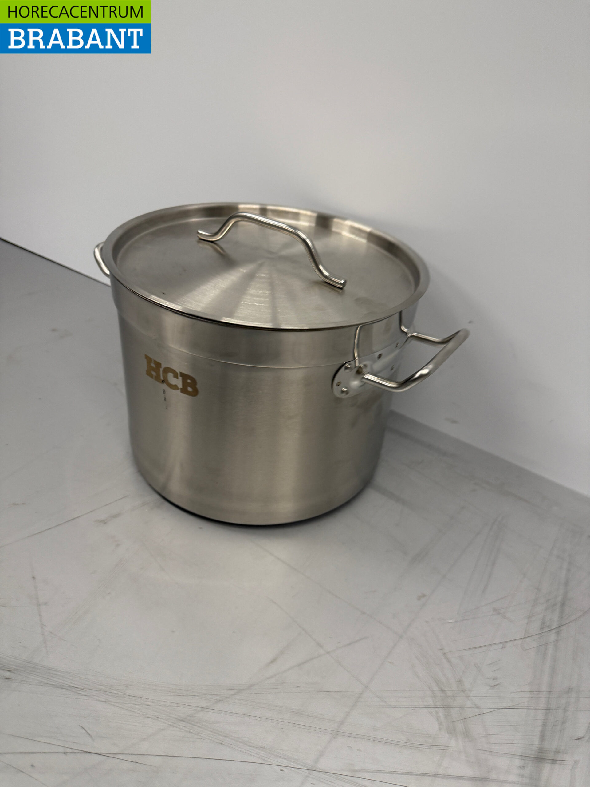 Stainless steel HCB Cooking Pot Soup Pan 25 x 19 cm 9 liter Catering - Image 2