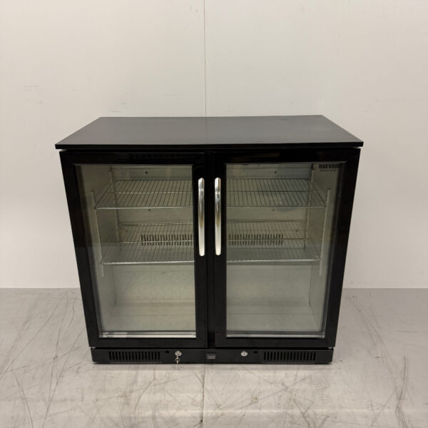 Maxxfrost Bar Refrigerator 2 Glass Folding Doors 90 cm 230V Catering
