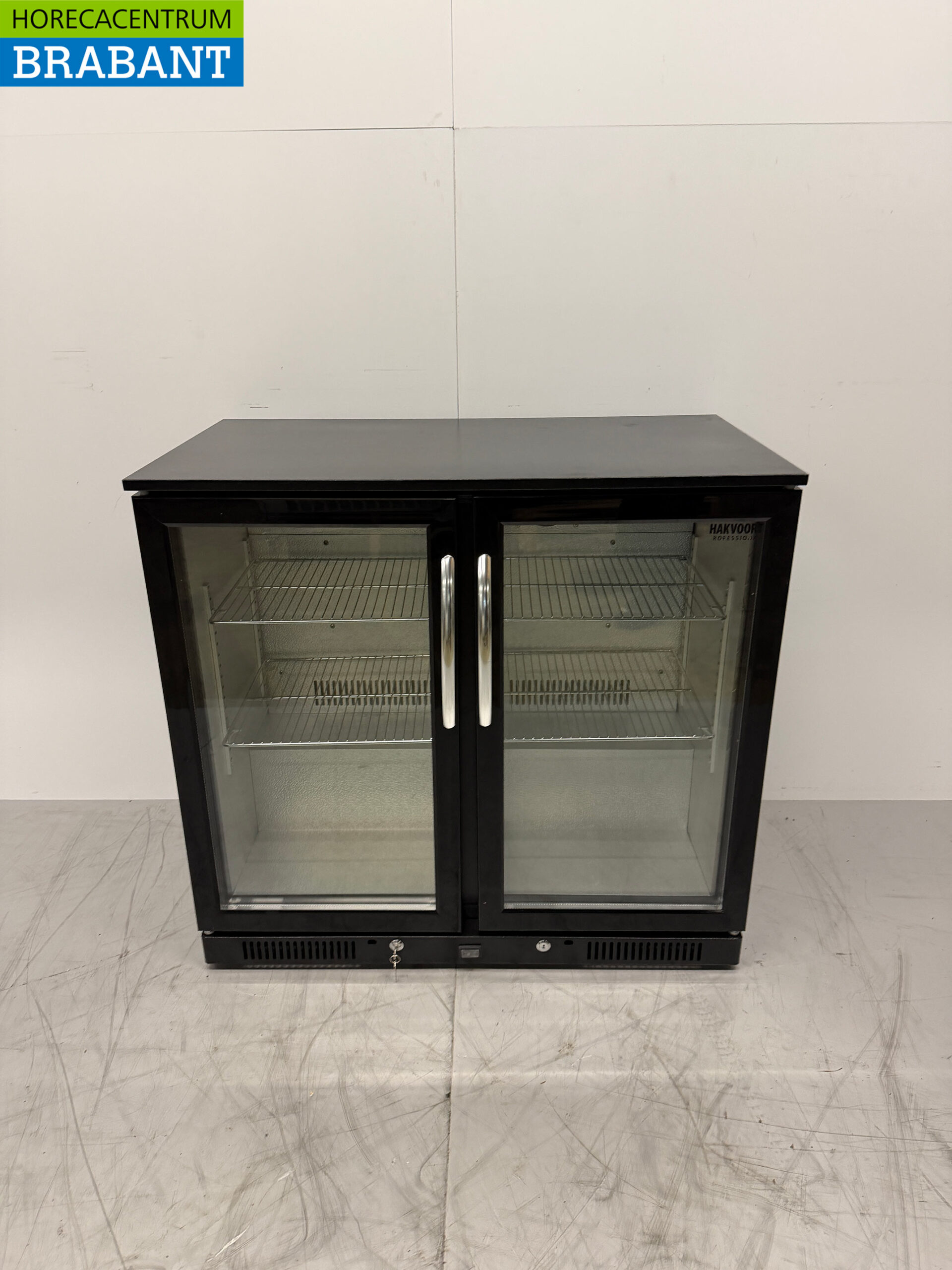 Maxxfrost Bar Refrigerator 2 Glass Folding Doors 90 cm 230V Catering