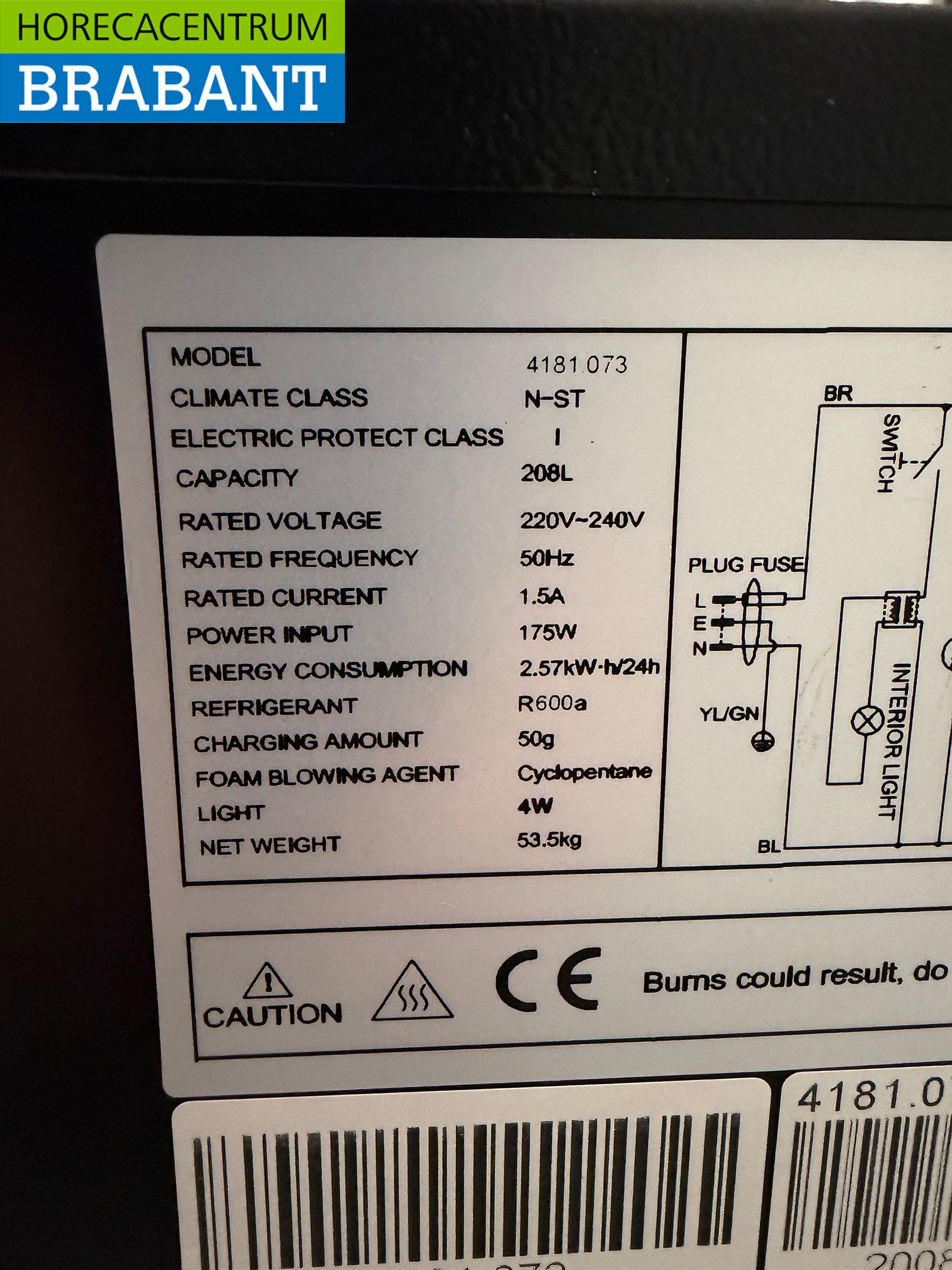 Maxxfrost Bar Refrigerator 2 Glass Folding Doors 90 cm 230V Catering - Image 5