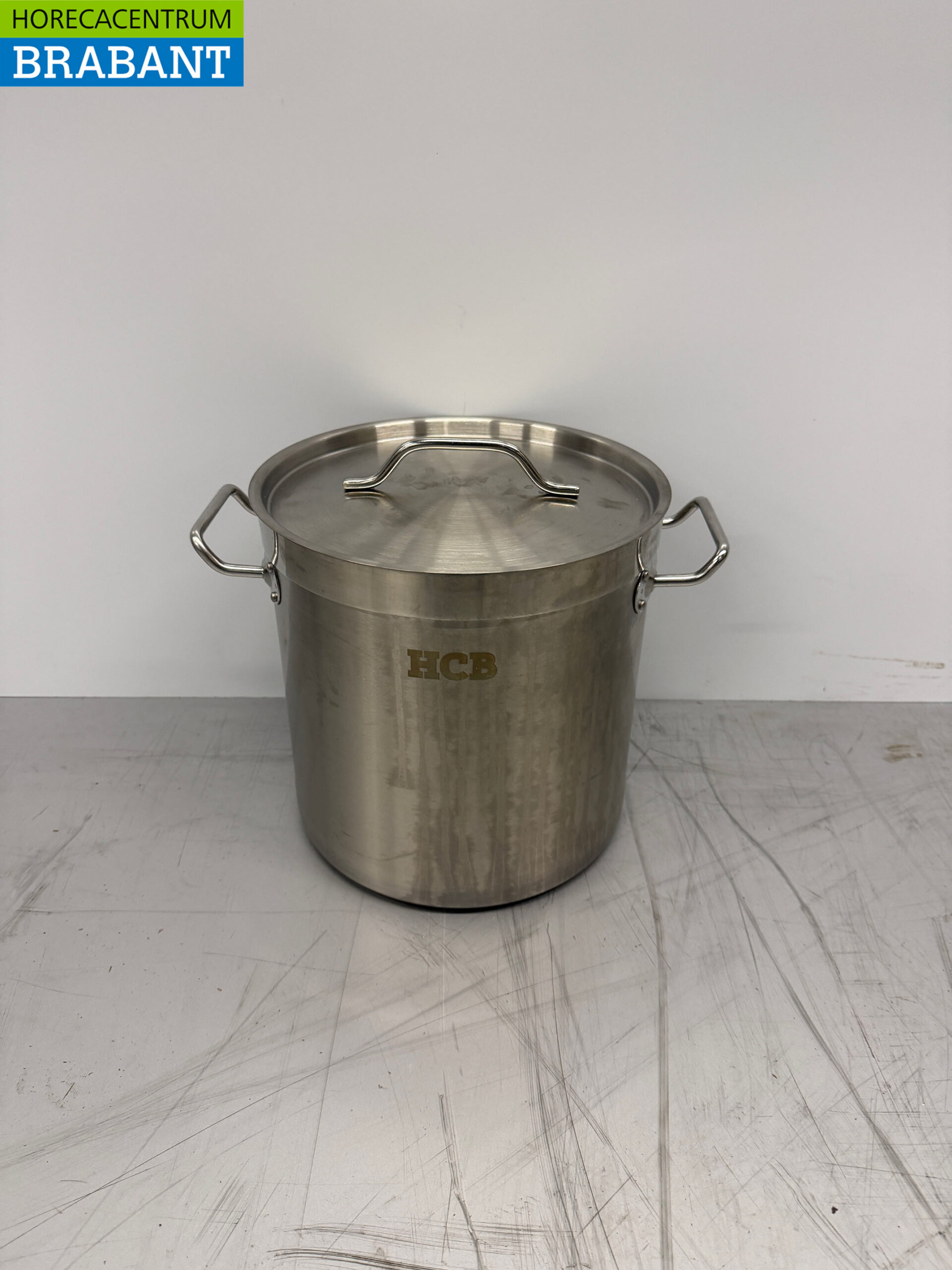 Stainless steel Soup Pan Cooking Pan Induction 26 x 26 cm 12 liter Catering