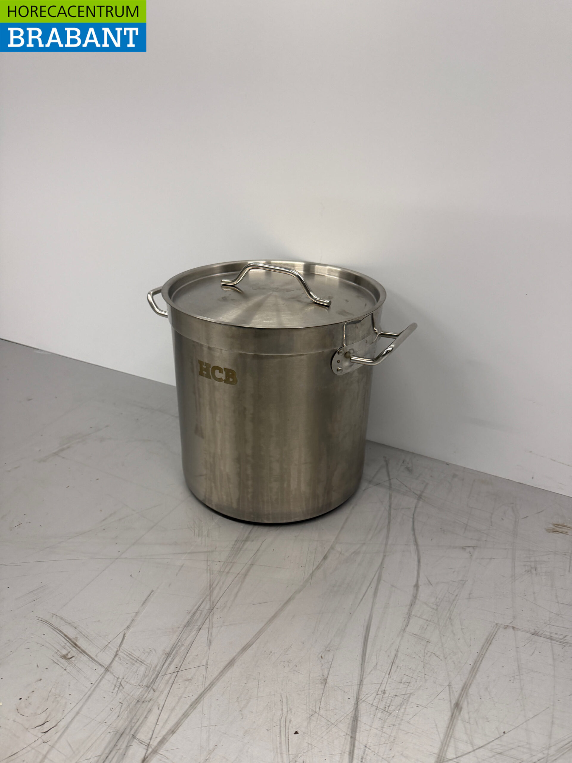 Stainless steel Soup Pan Cooking Pan Induction 26 x 26 cm 12 liter Catering - Image 2