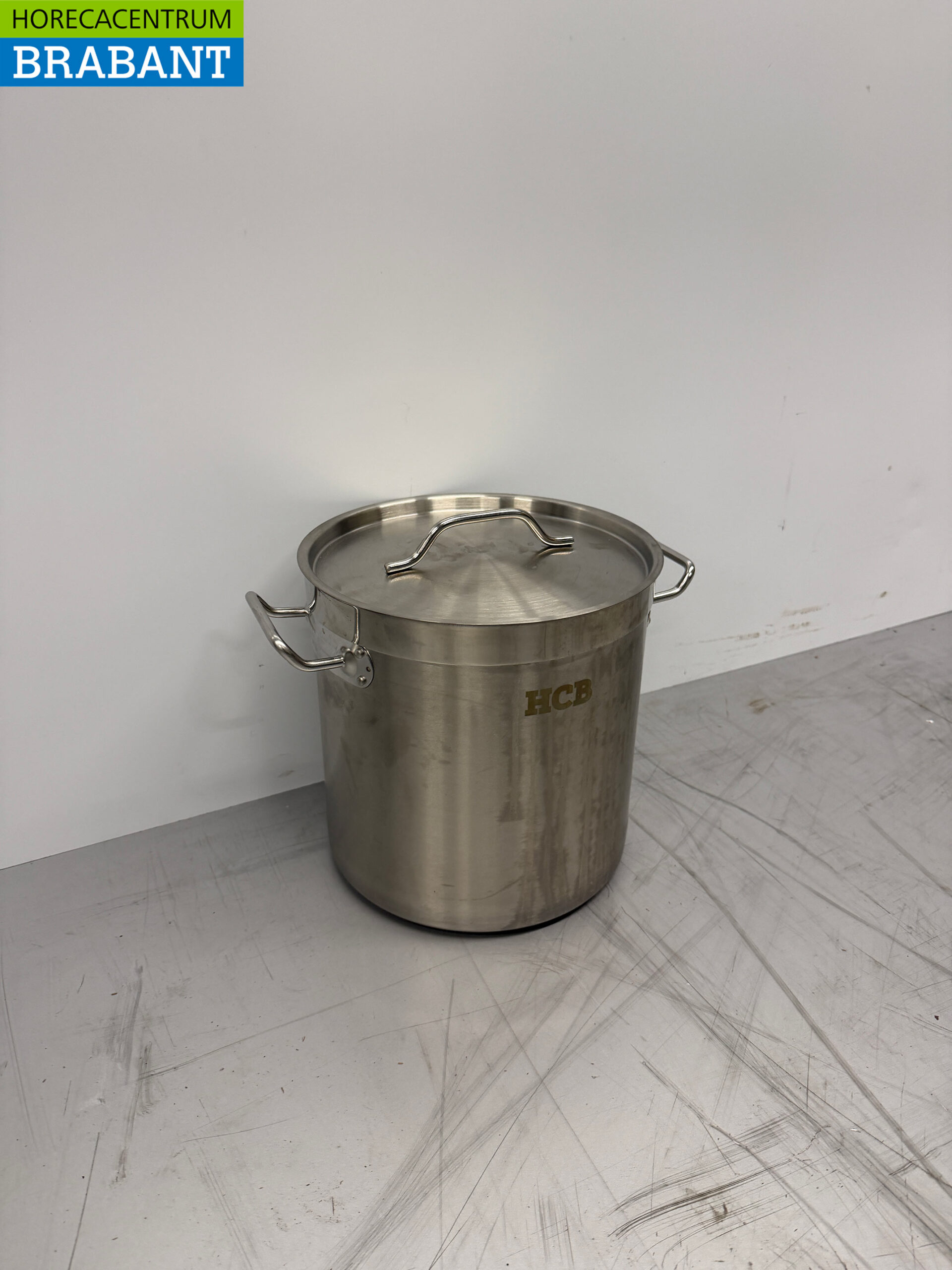 Stainless steel Soup Pan Cooking Pan Induction 26 x 26 cm 12 liter Catering - Image 3